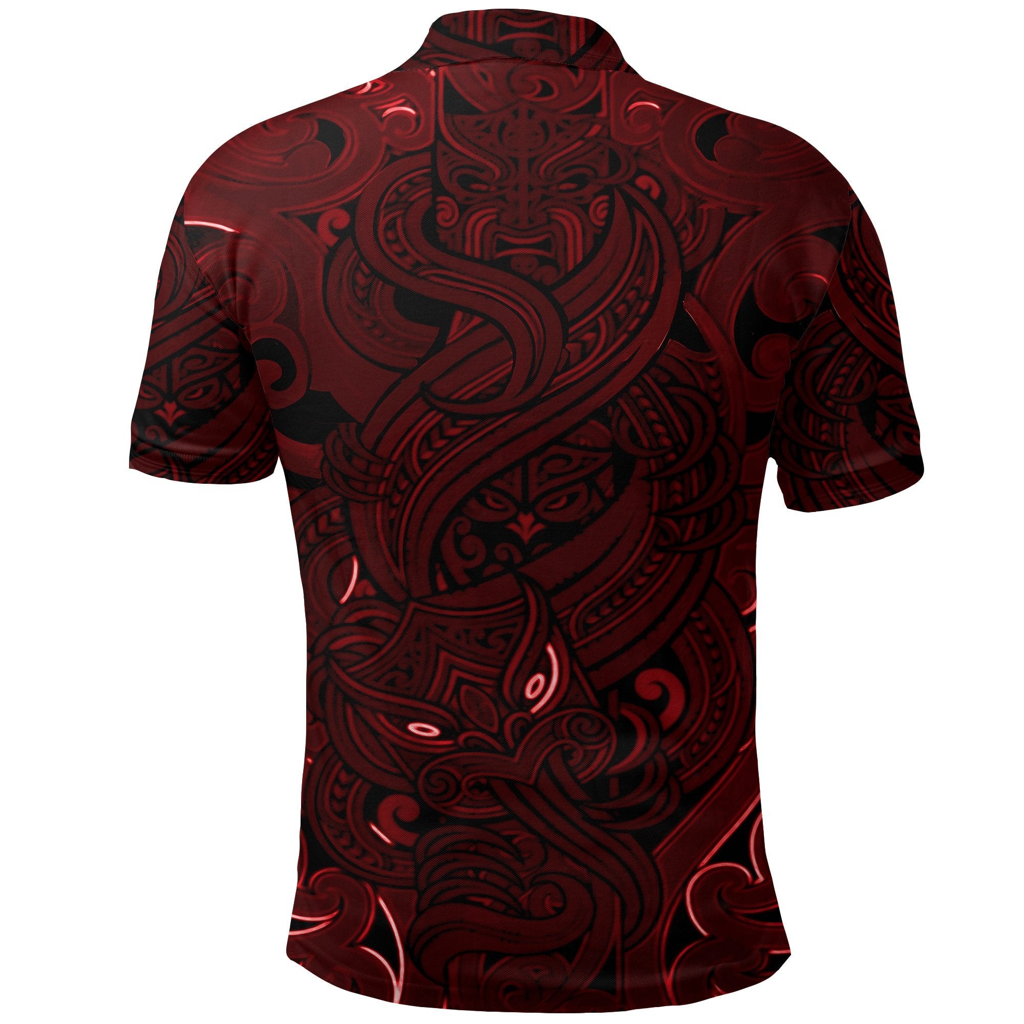 new-zealand-polo-shirt-maori-gods-golf-shirt-tumatauenga-god-of-war-red