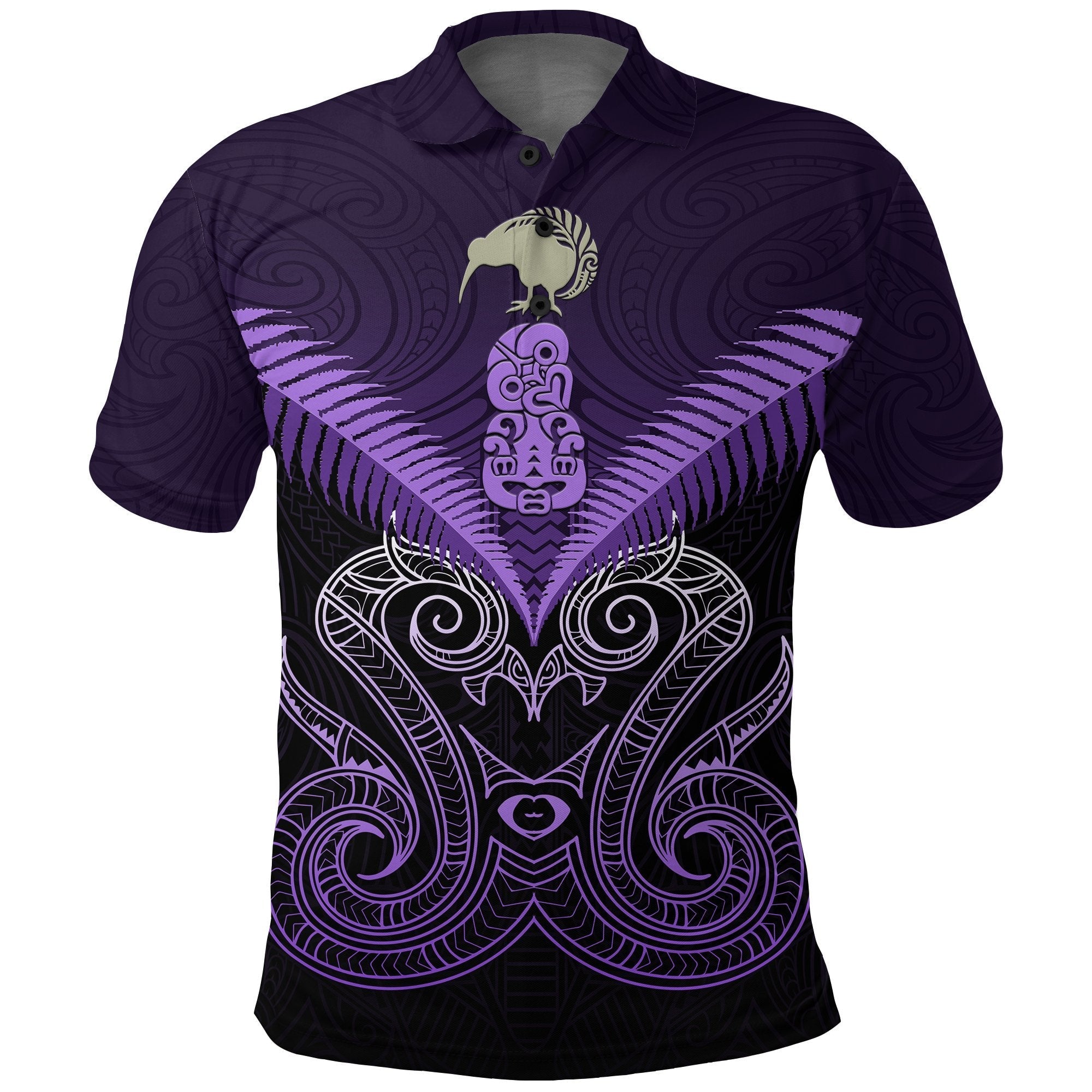 maori-manaia-new-zealand-polo-shirt-purple