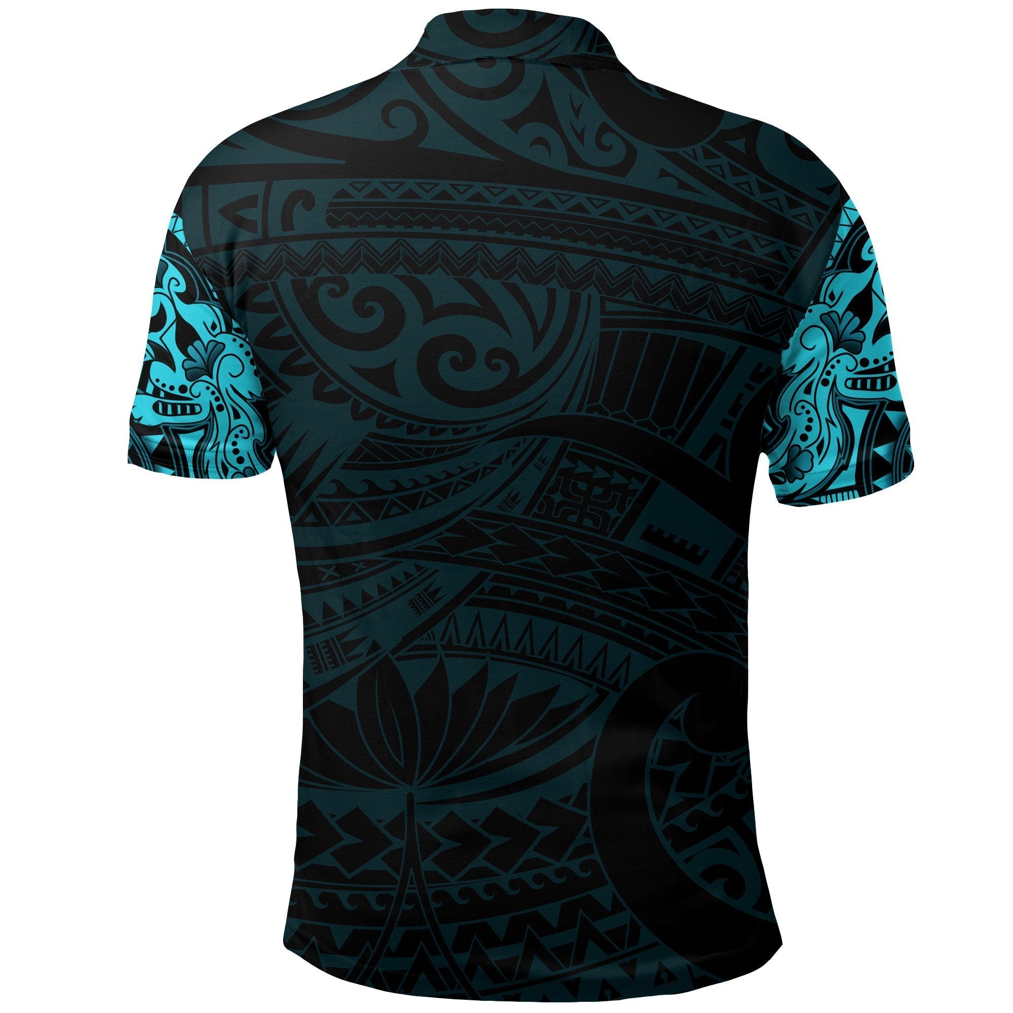 new-zealand-polo-shirt-maori-tattoo-wolf-dragon-golf-shirt-blue