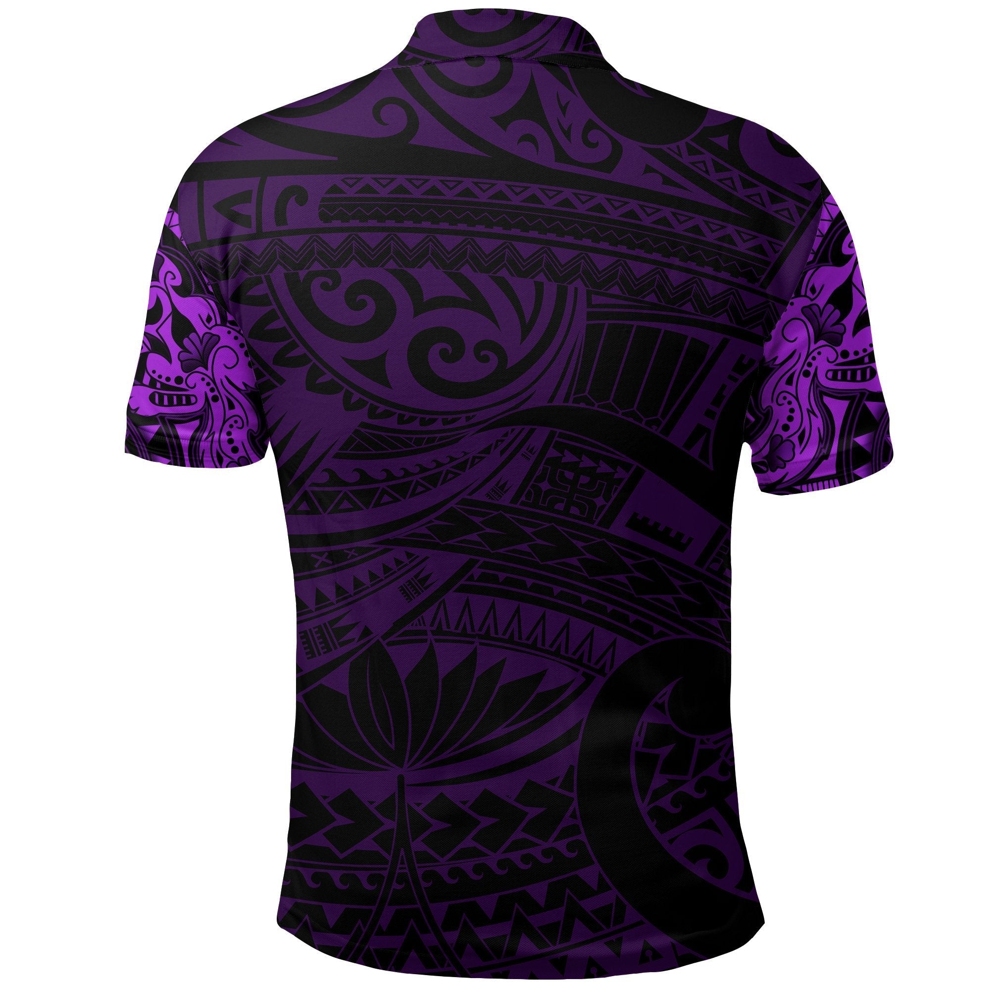 new-zealand-polo-shirt-maori-tattoo-wolf-dragon-golf-shirt-purple