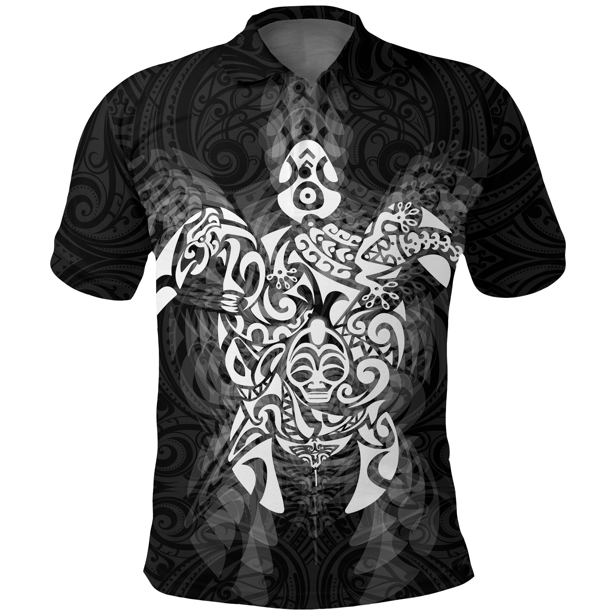 new-zealand-maori-polo-shirt-wairua-tattoo-turtle-golf-shirts-white