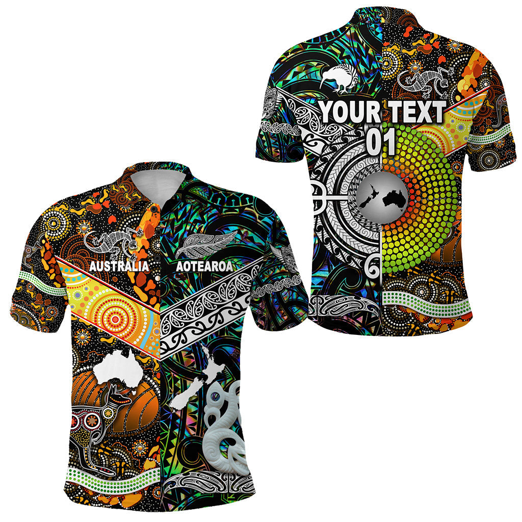 custom-personalised-new-zealand-maori-aotearoa-and-australia-aboriginal-polo-shirt-together-paua-shell-custom-text-and-number