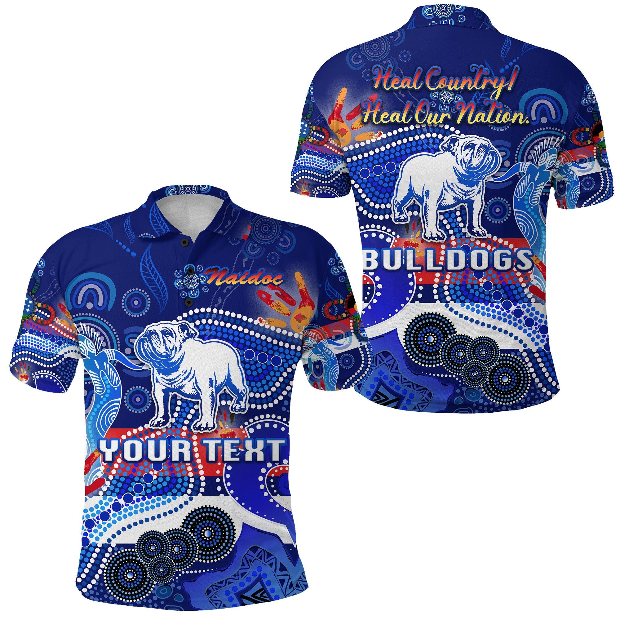 custom-personalised-western-polo-shirt-bulldogs-indigenous-naidoc-heal-country-heal-our-nation