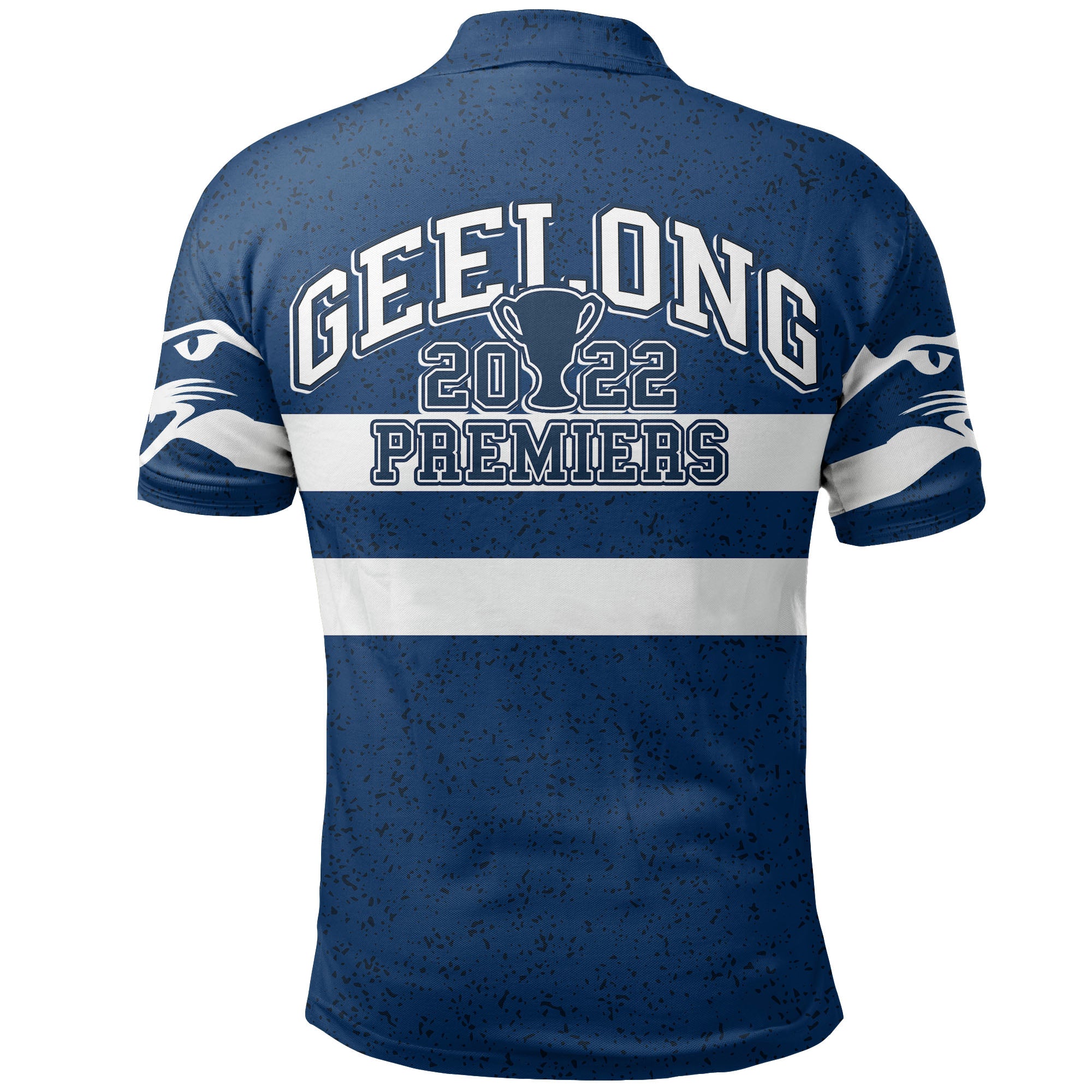 Australian Football League 2022 Premiership Geelong Cats Polo Shirt Blue Style LT6