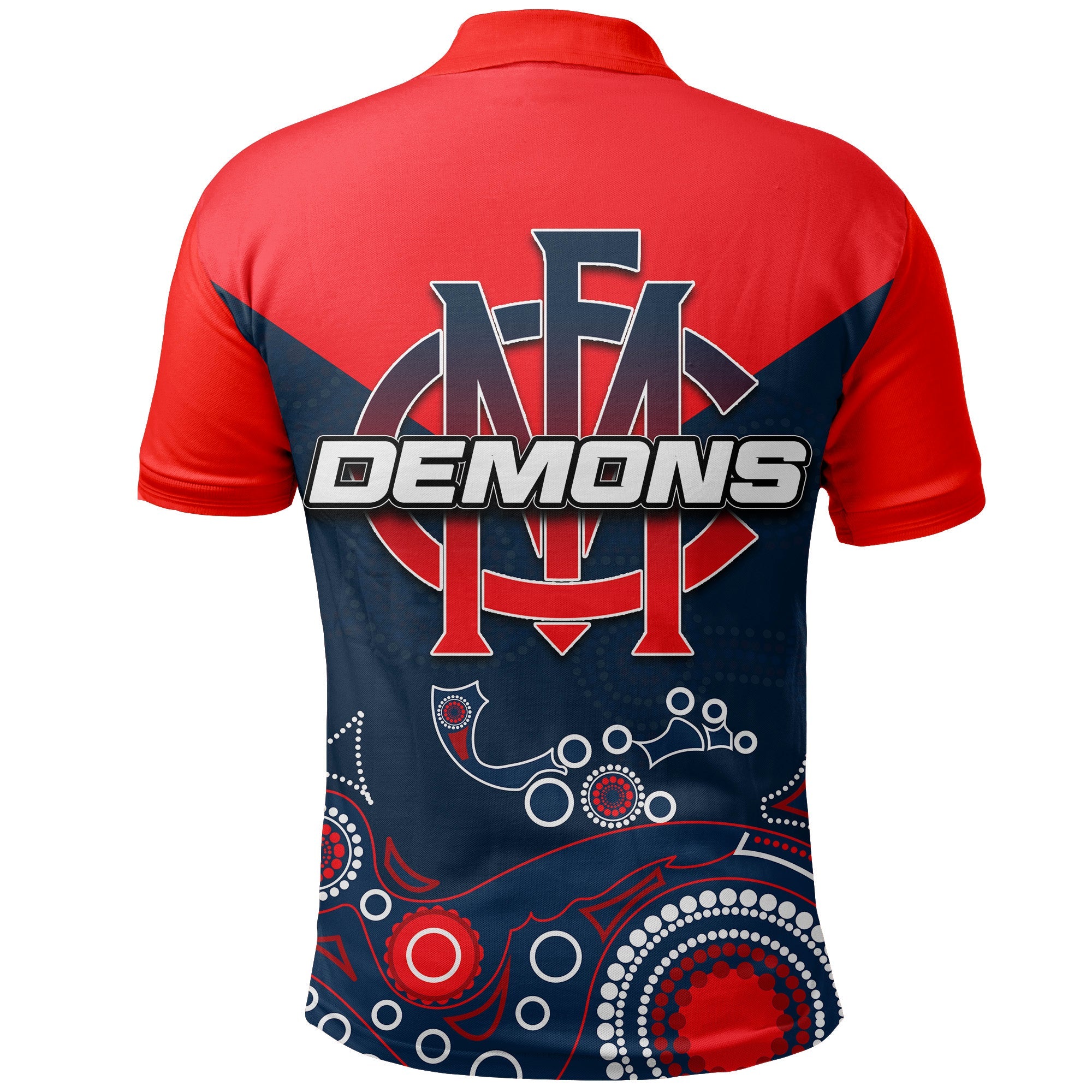 demons-polo-shirt-aboriginal-simple