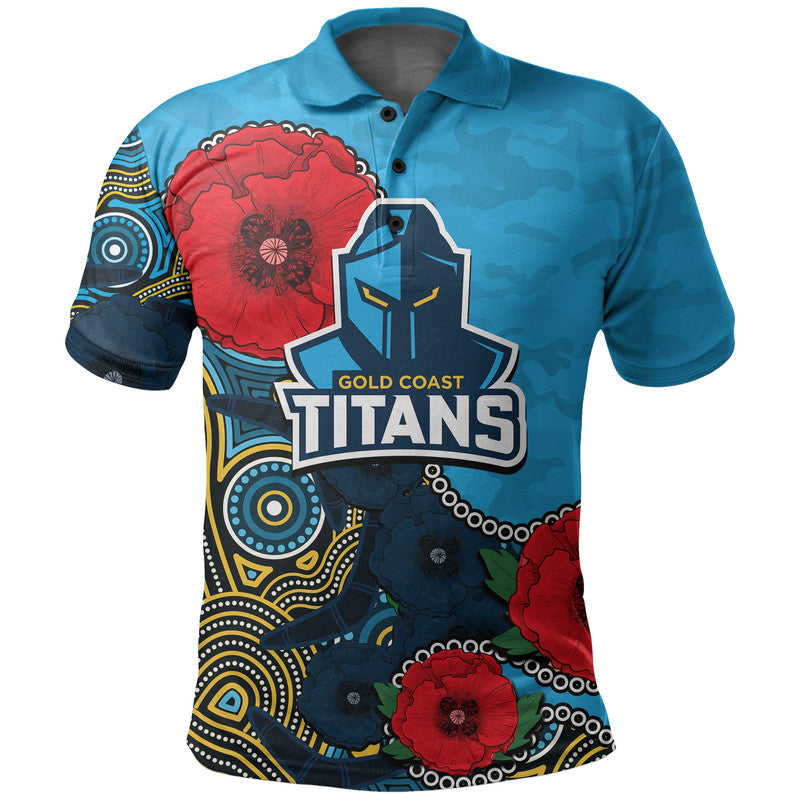 custom-personalised-anzac-day-nrl-titans-army-mix-aboriginal-polo-shirt