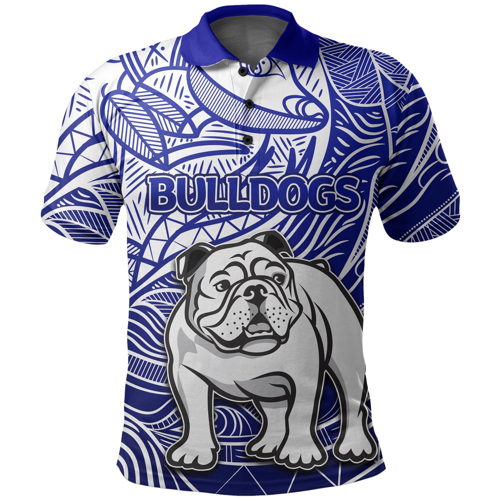 custom-personalised-and-numberbulldogs-polo-shirt-tribal-style