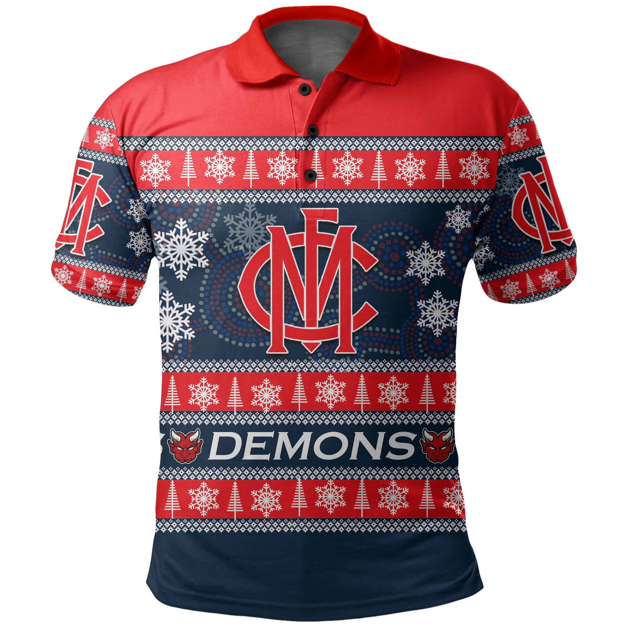 melbourne-demons-polo-shirt-christmas-2021-style