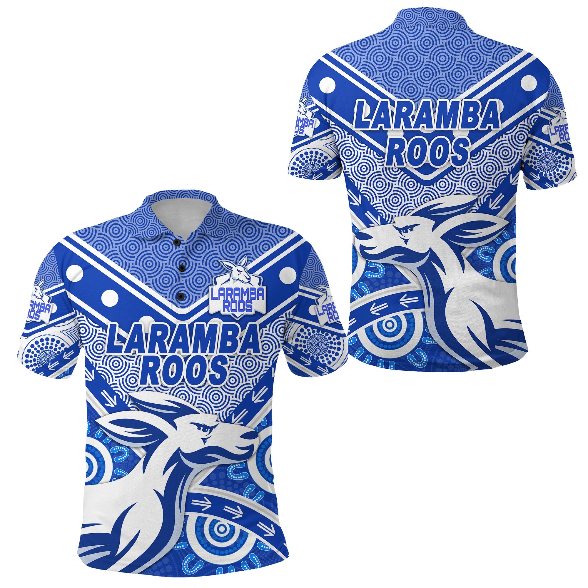 laramba-roos-football-club-polo-shirt-kangaroos-indigenous-style