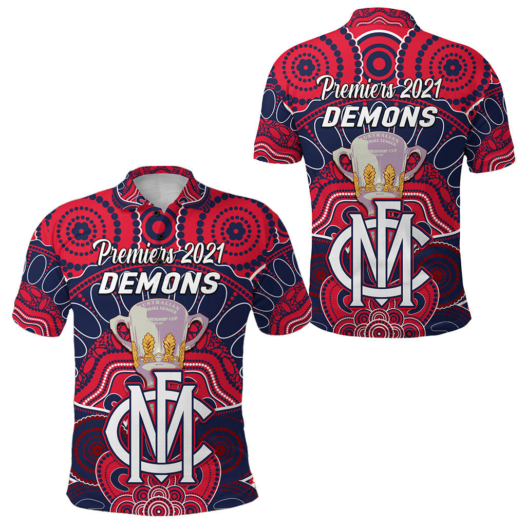 melbourne-demons-indigenous-polo-shirt-football-2021-premiers-trophy