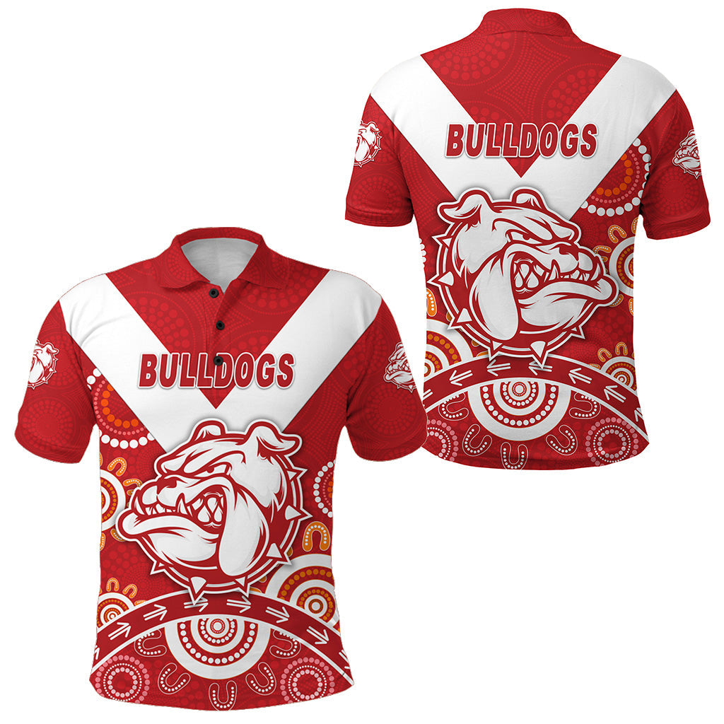 south-fremantle-football-club-polo-shirt-bulldogs-indigenous-version-red