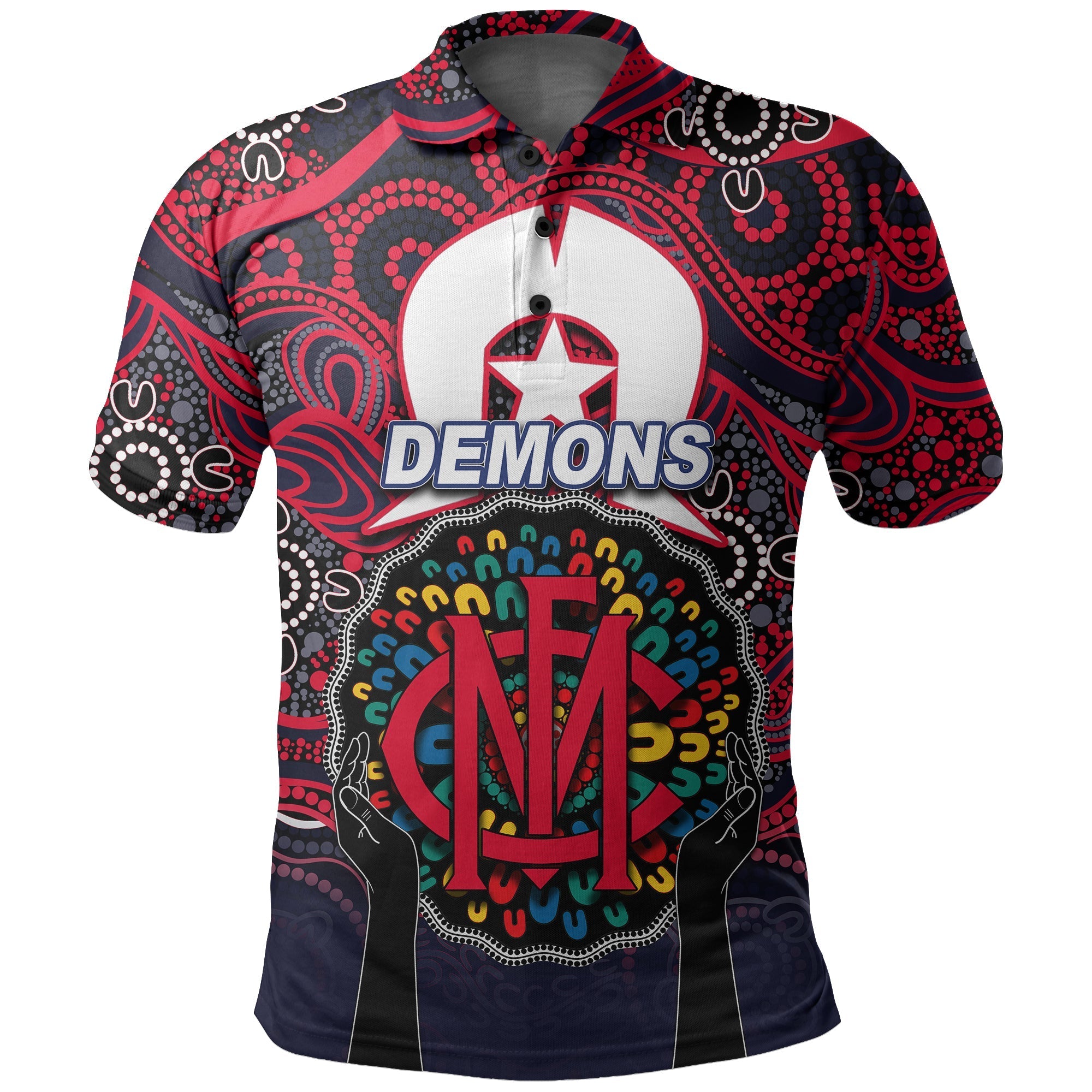 demons-australian-football-polo-shirt-naidoc-week-2022