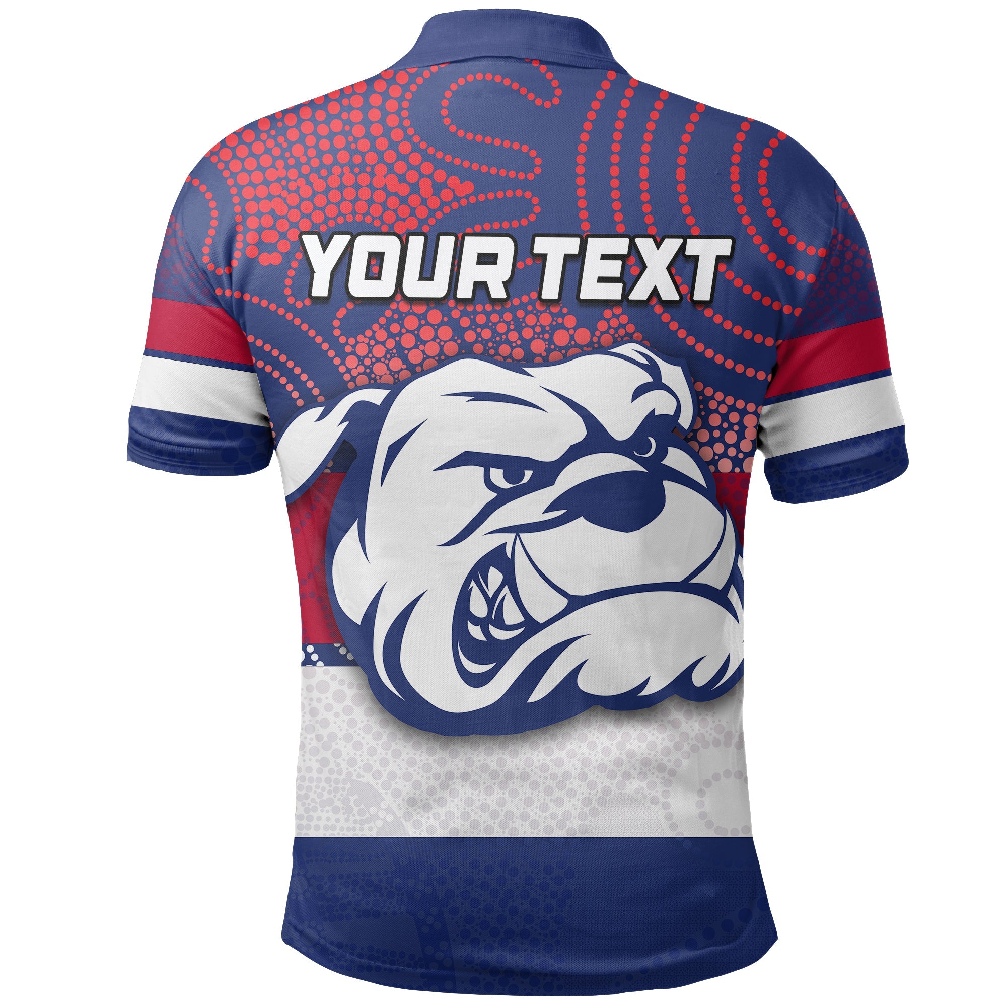 custom-personalised-western-bulldogs-polo-shirt-aboriginal-patterns