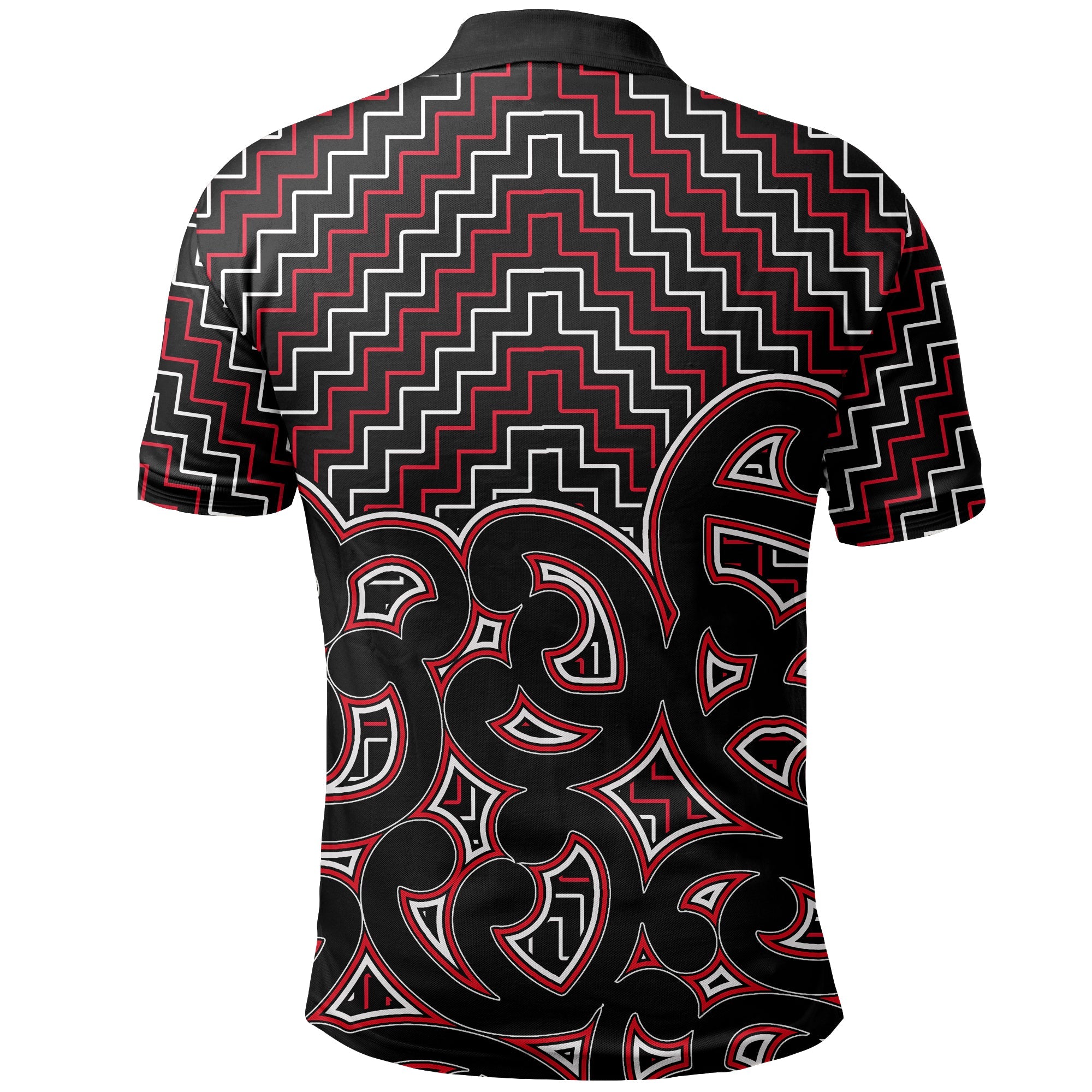 new-zealand-polo-shirt-maori-graphic-tee-patterns-red