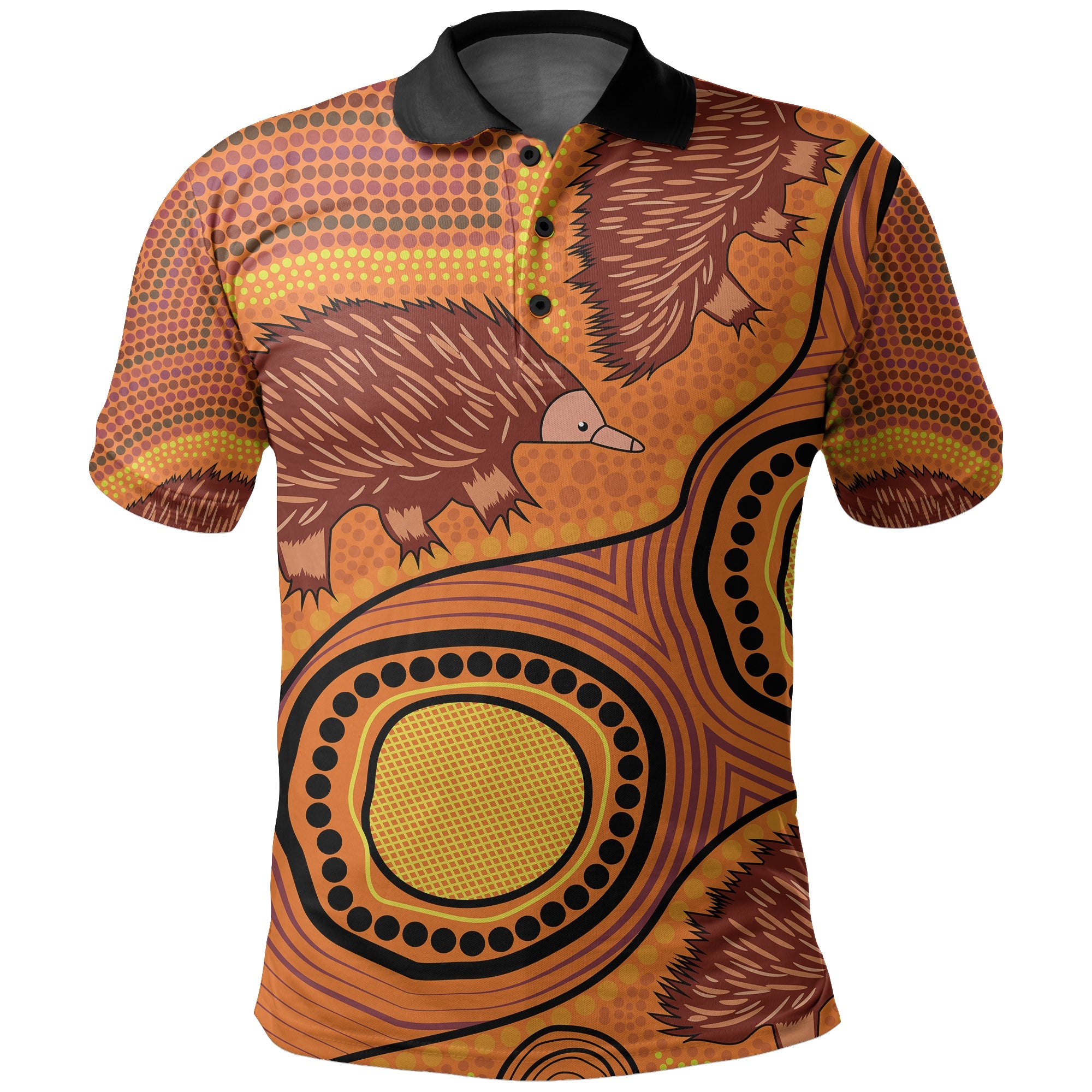 echidna-aboriginal-polo-shirt-style-no-1