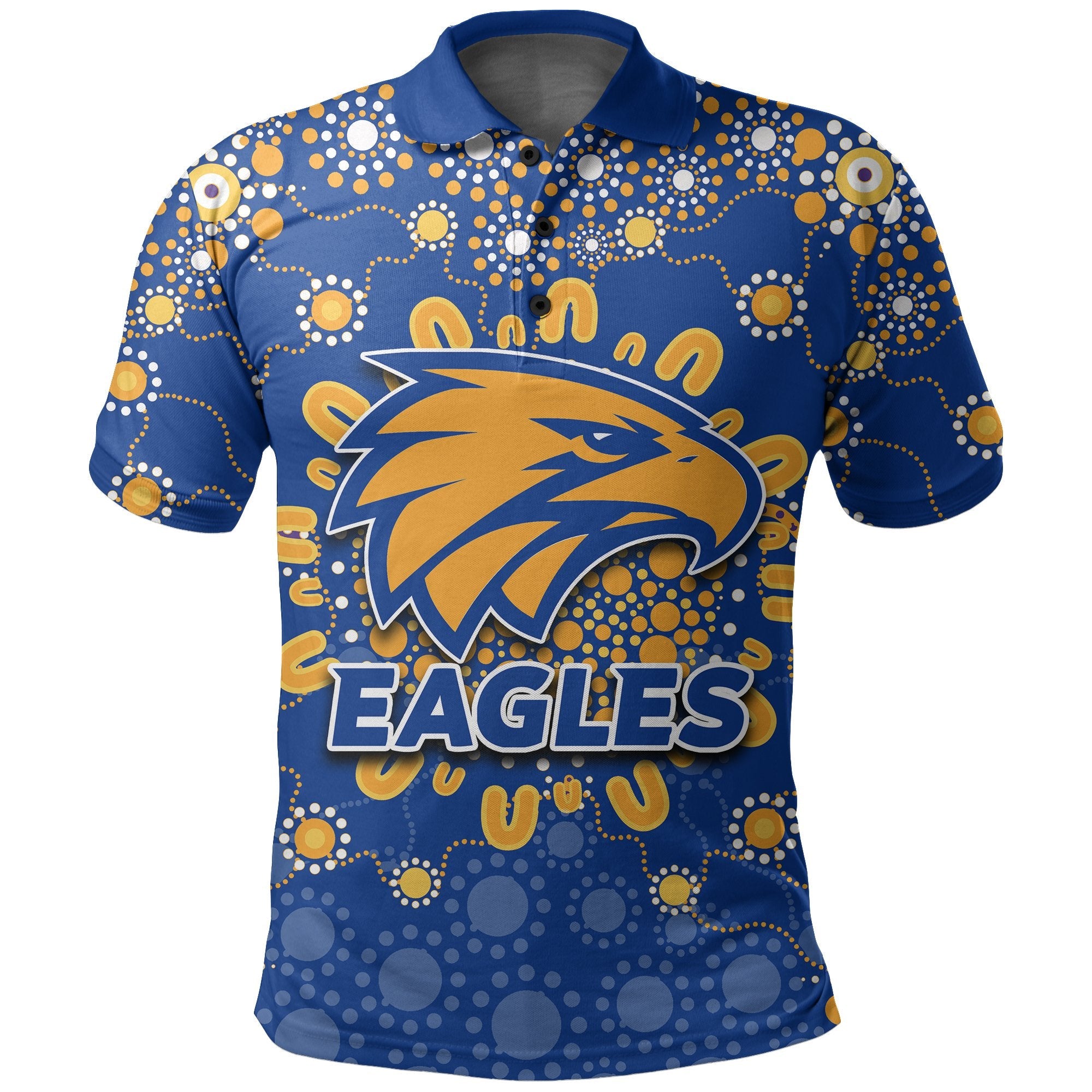 custom-personalised-west-coast-eagles-polo-shirt-indigenous-style