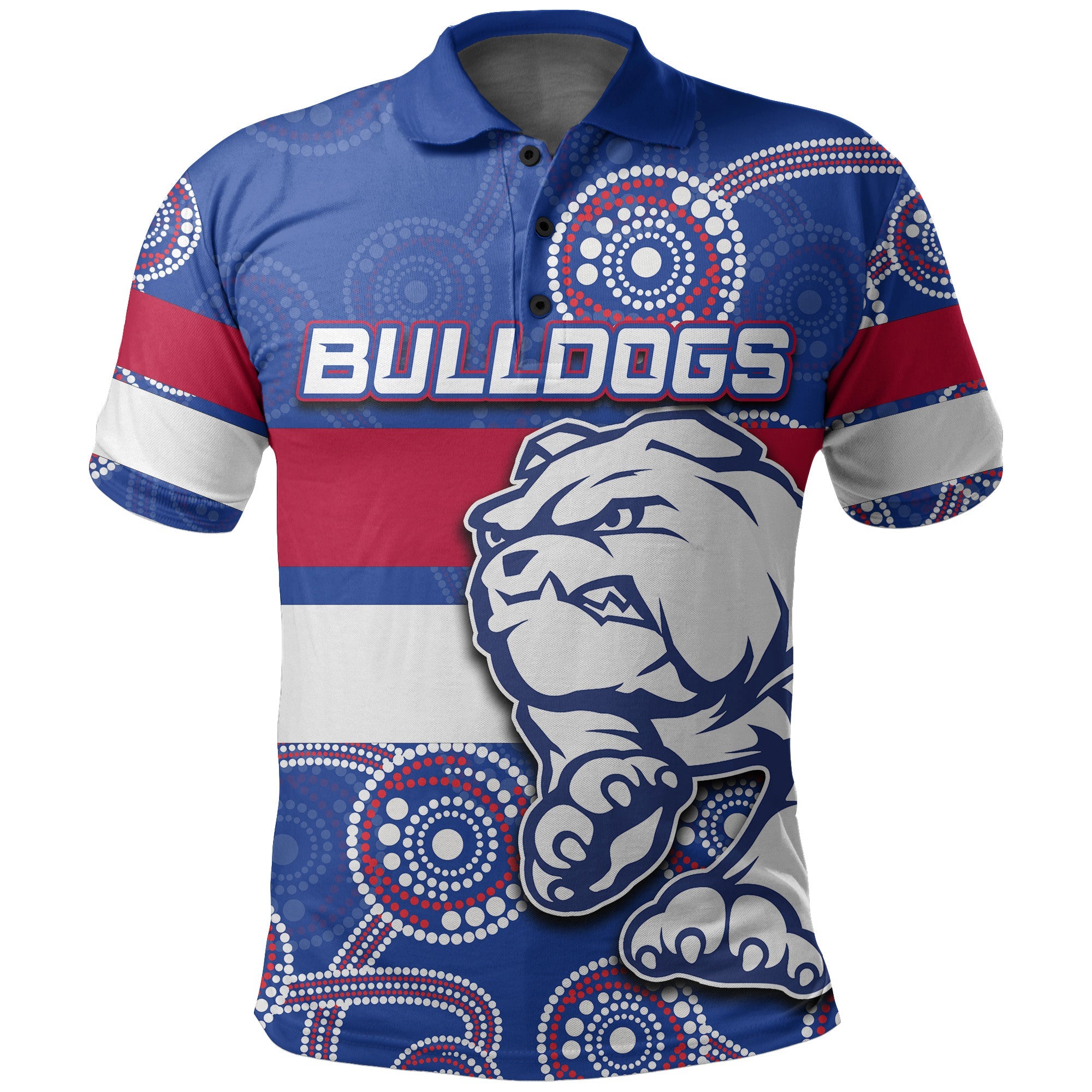 custom-personalised-western-bulldogs-polo-shirt-aboriginal-patterns-1