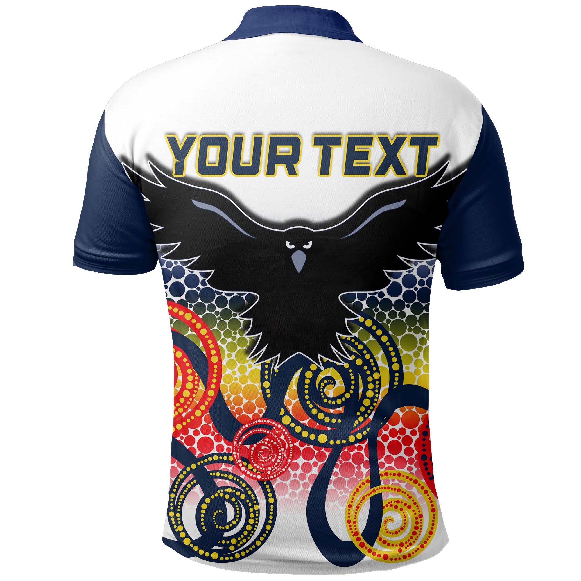 custom-personalised-adelaide-crows-polo-shirt-indigenous-white-color