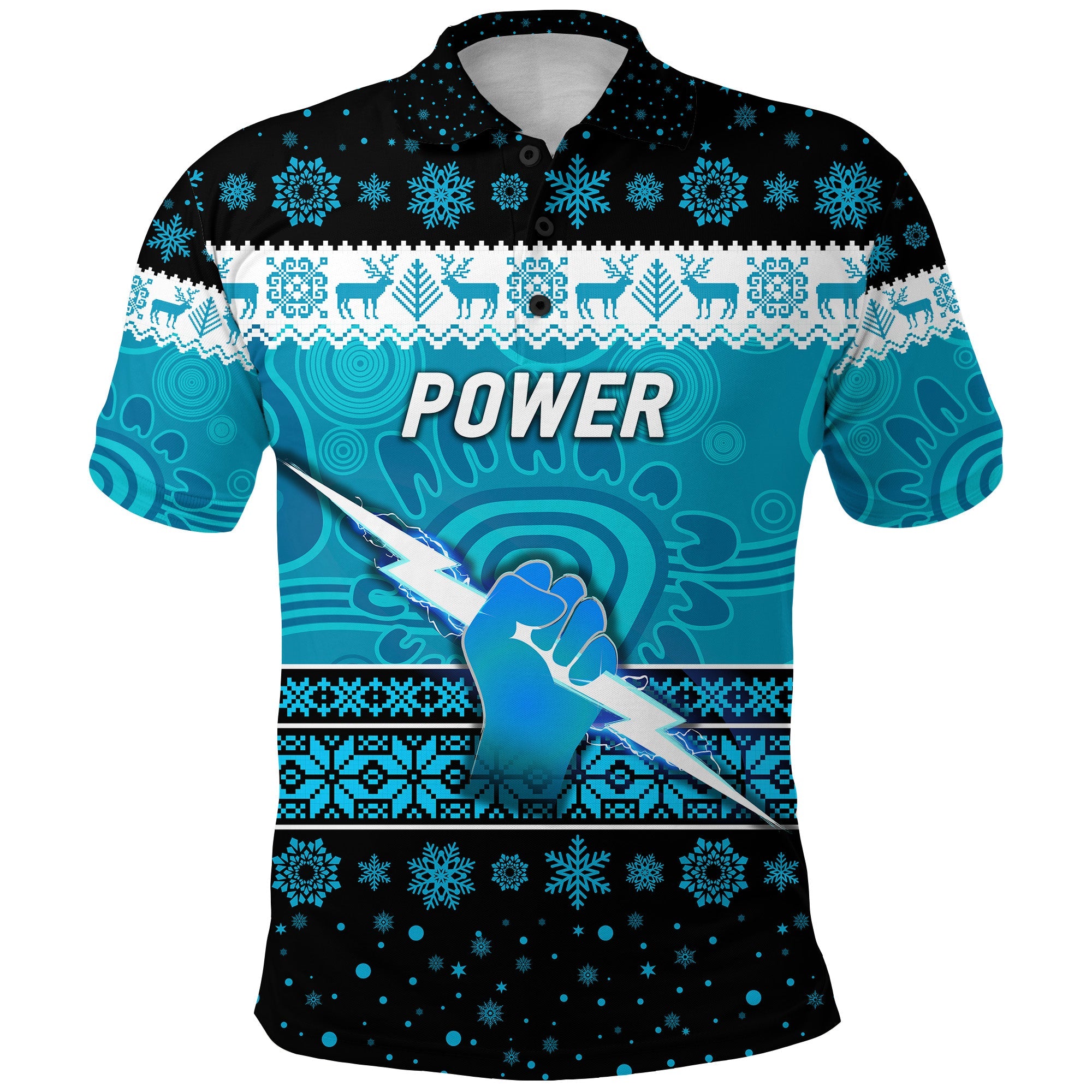 port-adelaide-power-polo-shirt-christmas-simple-style