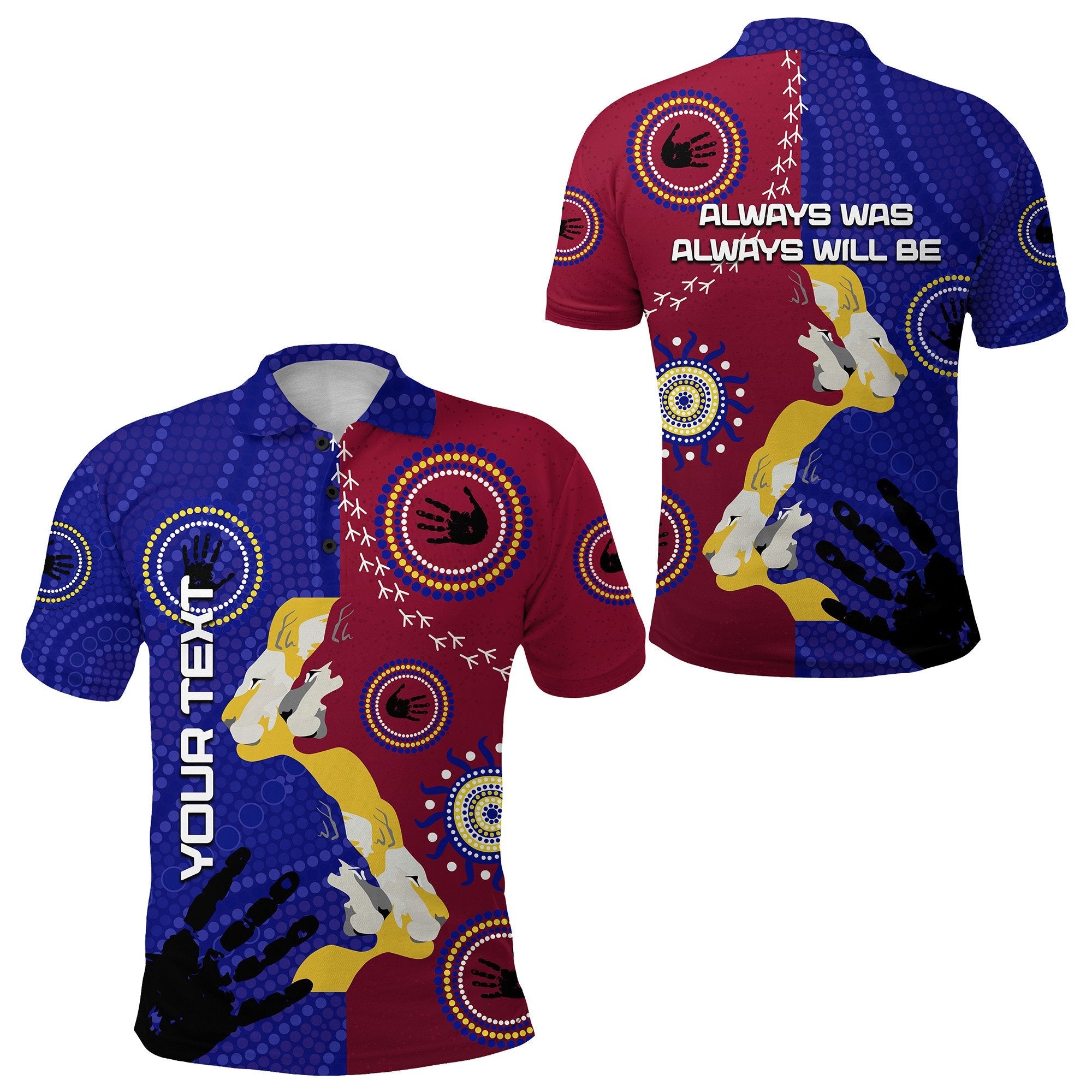 custom-personalised-naidoc-brisbane-lions-polo-shirt-indigenous-style-1