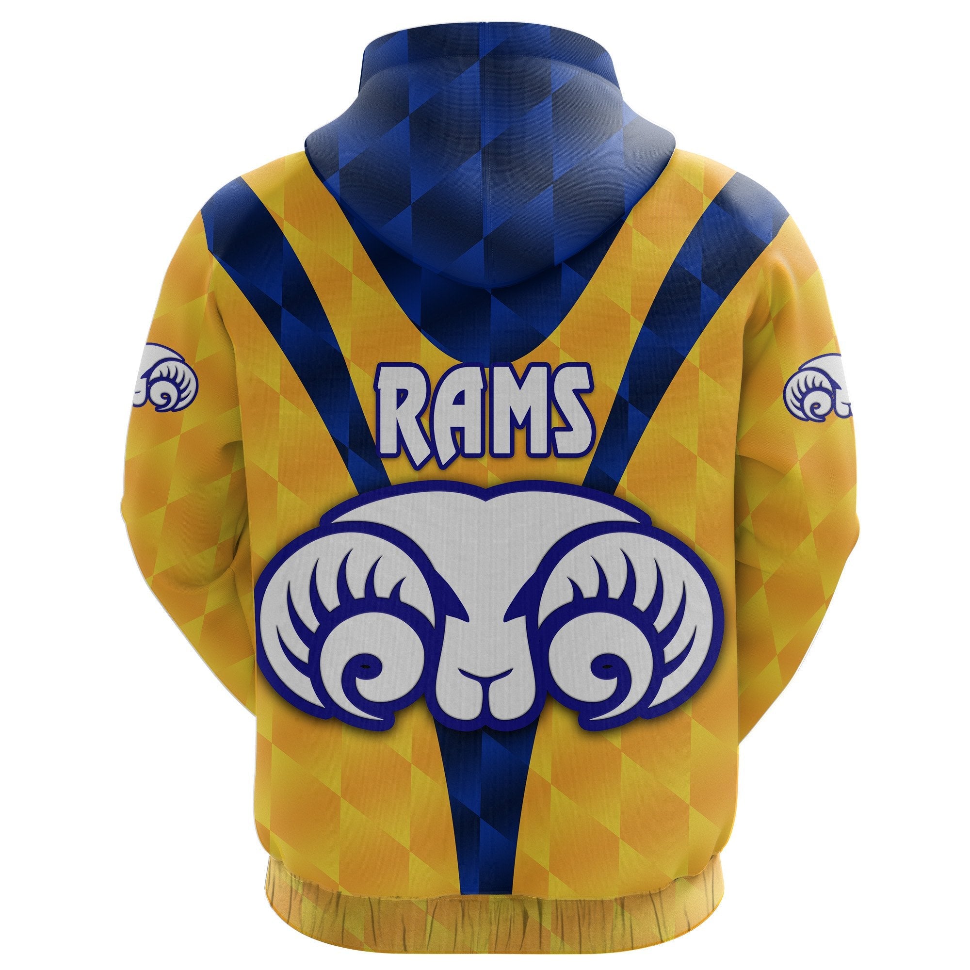 custom-personalised-adelaide-hoodie-rams-merino-original-yellow