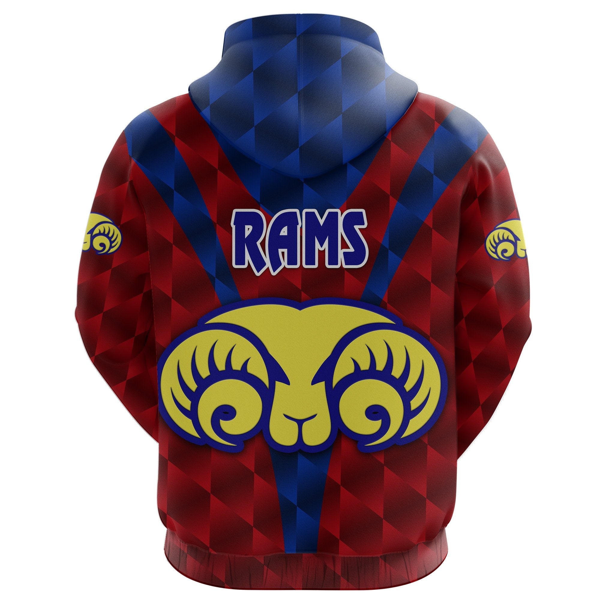 custom-personalised-adelaide-hoodie-rams-merino-original-red