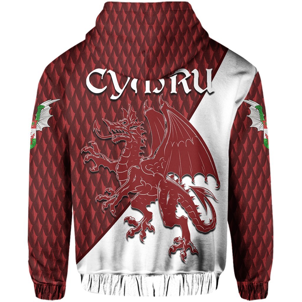 wales-hoodie-dragon-cymru-dragon-shield-style