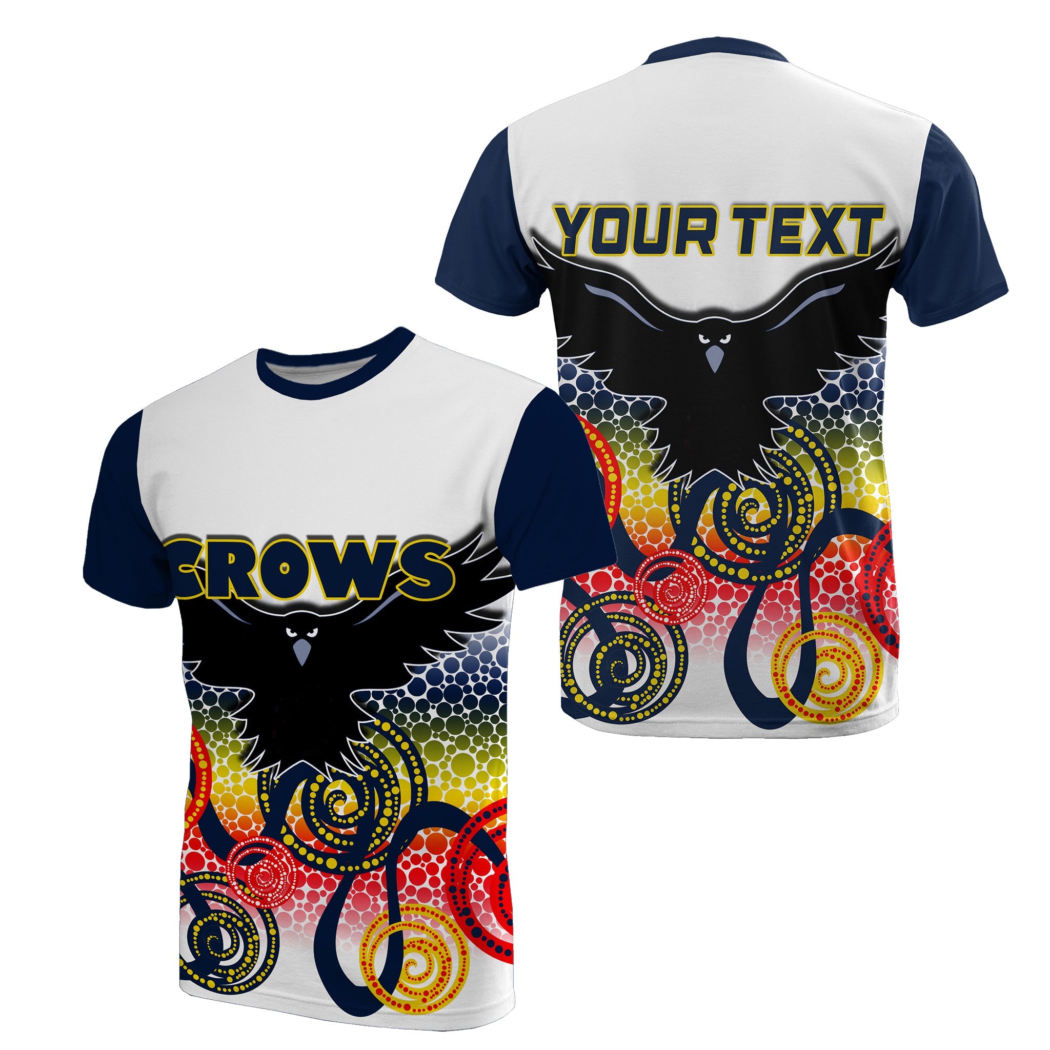 custom-personalised-adelaide-crows-t-shirt-indigenous-white-color