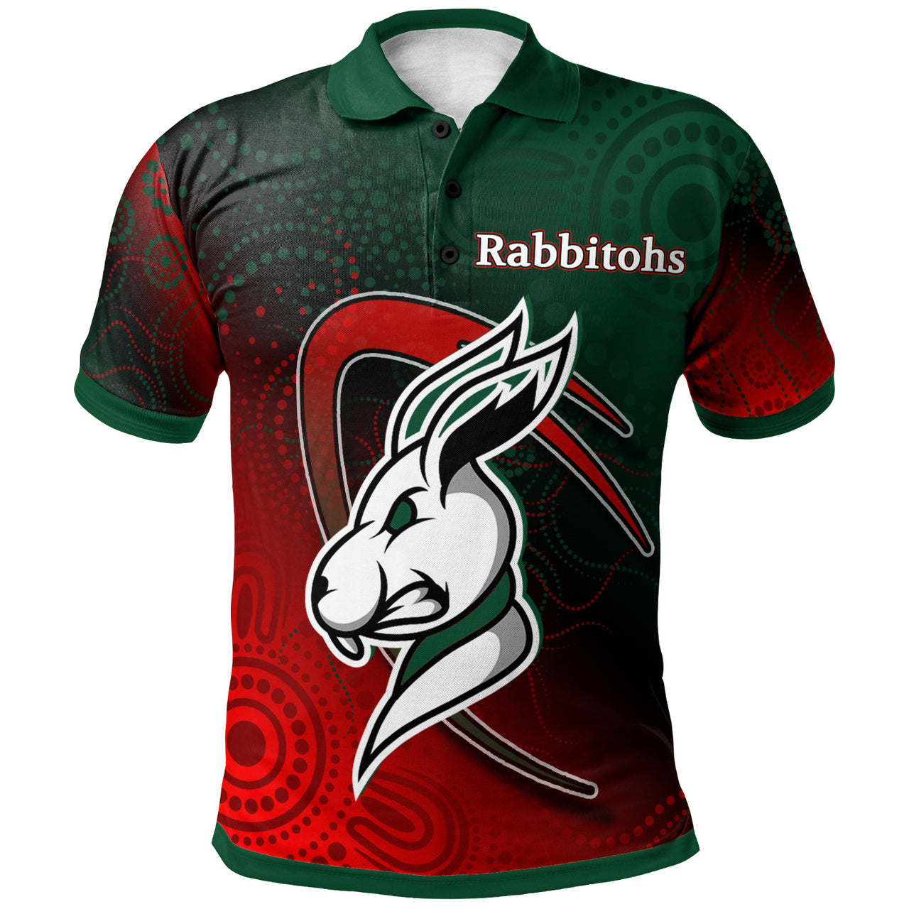 rabbitohs-rugby-polo-shirt-custom-rabbitohs-ball-polo-shirt