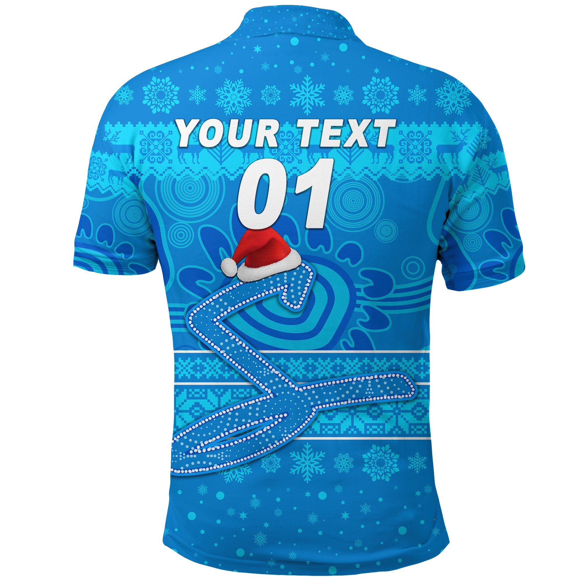 custom-personalised-adelaide-strikers-polo-shirt-christmas-simple-style