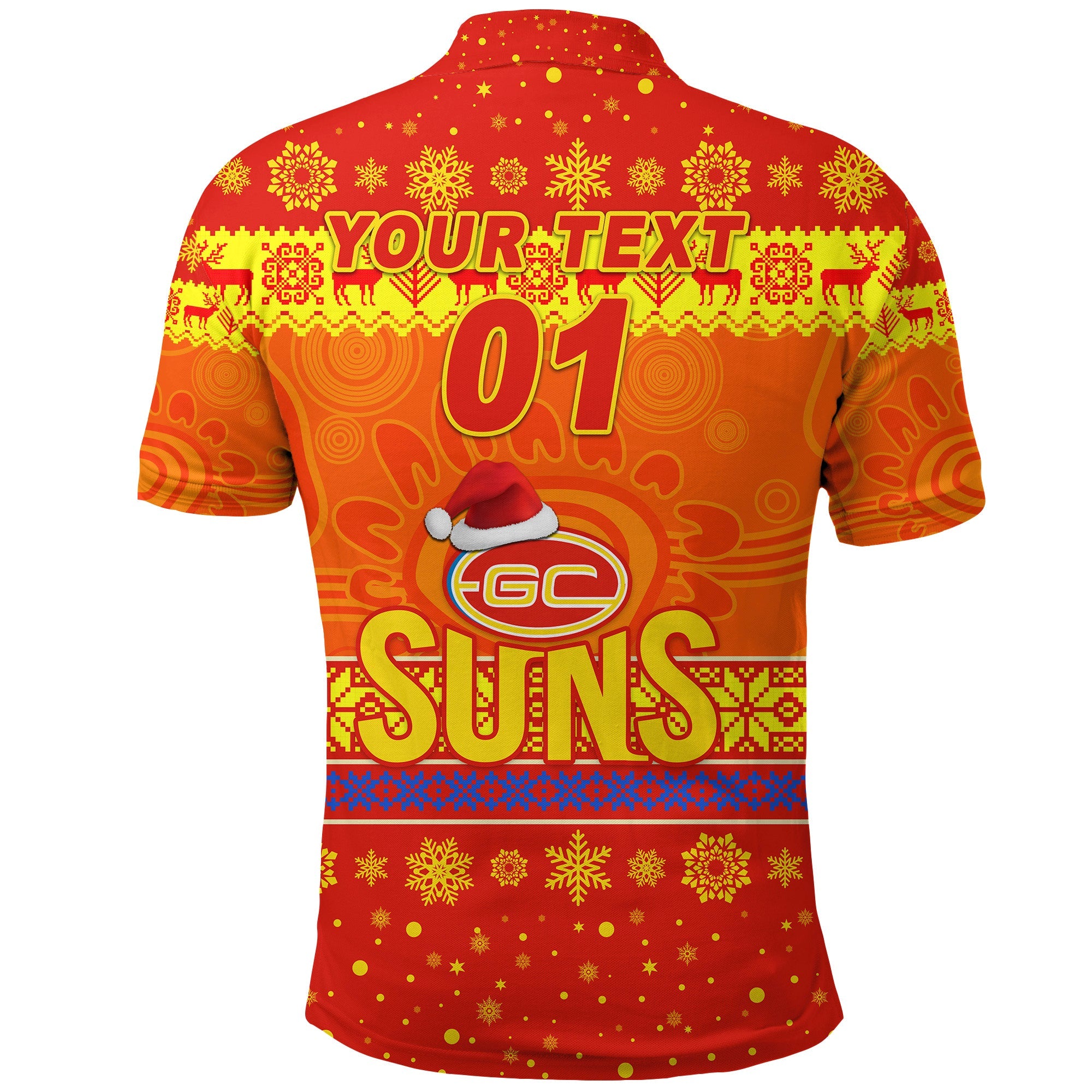 custom-personalised-gold-coast-suns-polo-shirt-christmas-simple-style