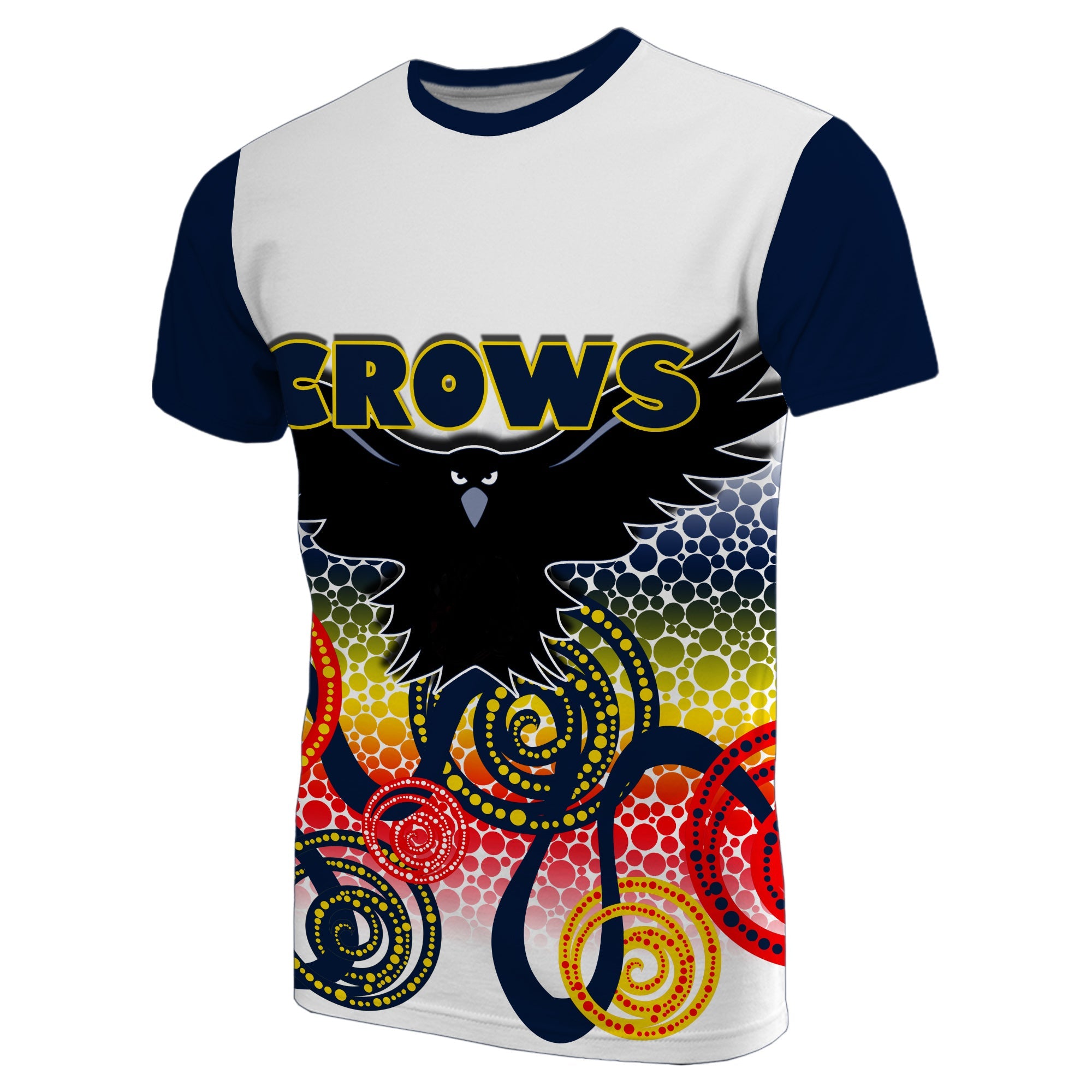 custom-personalised-adelaide-crows-t-shirt-indigenous-white-color