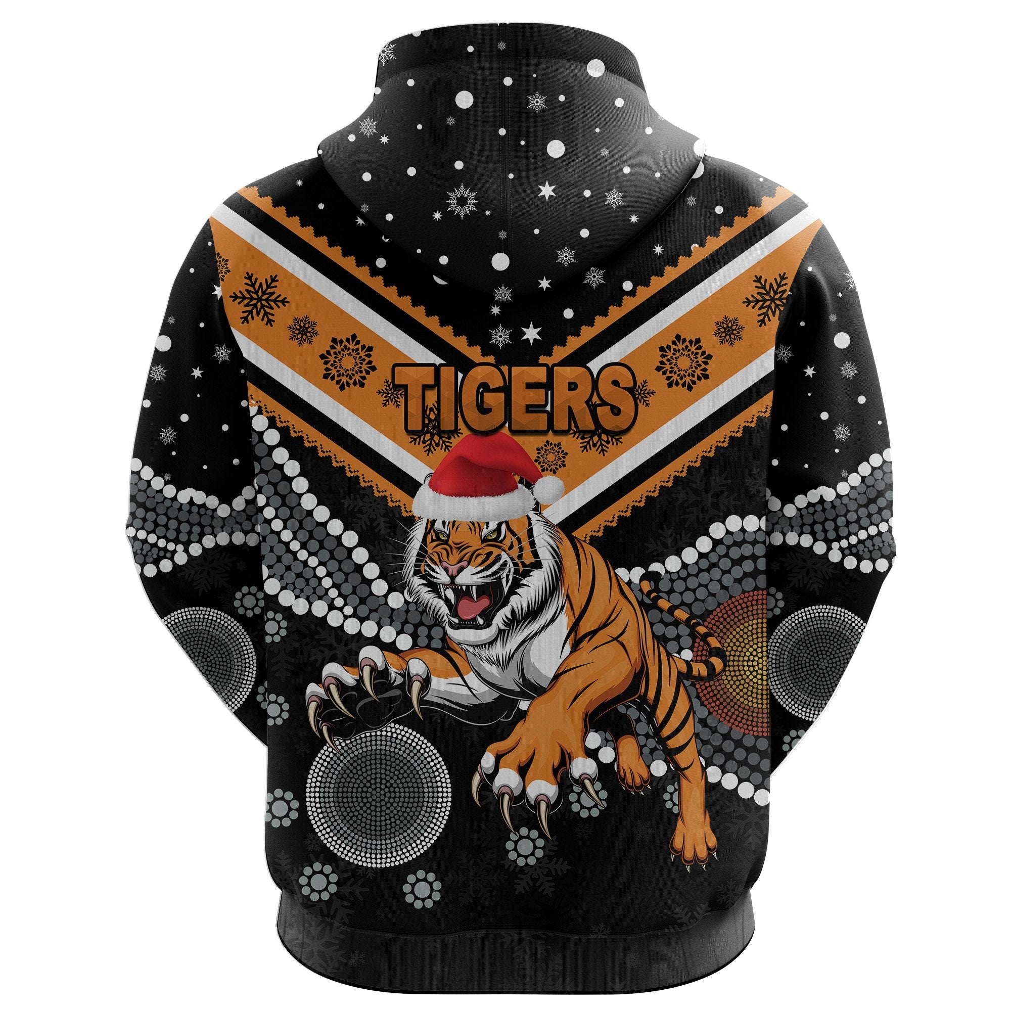 Wests Christmas Hoodie Tigers Indigenous