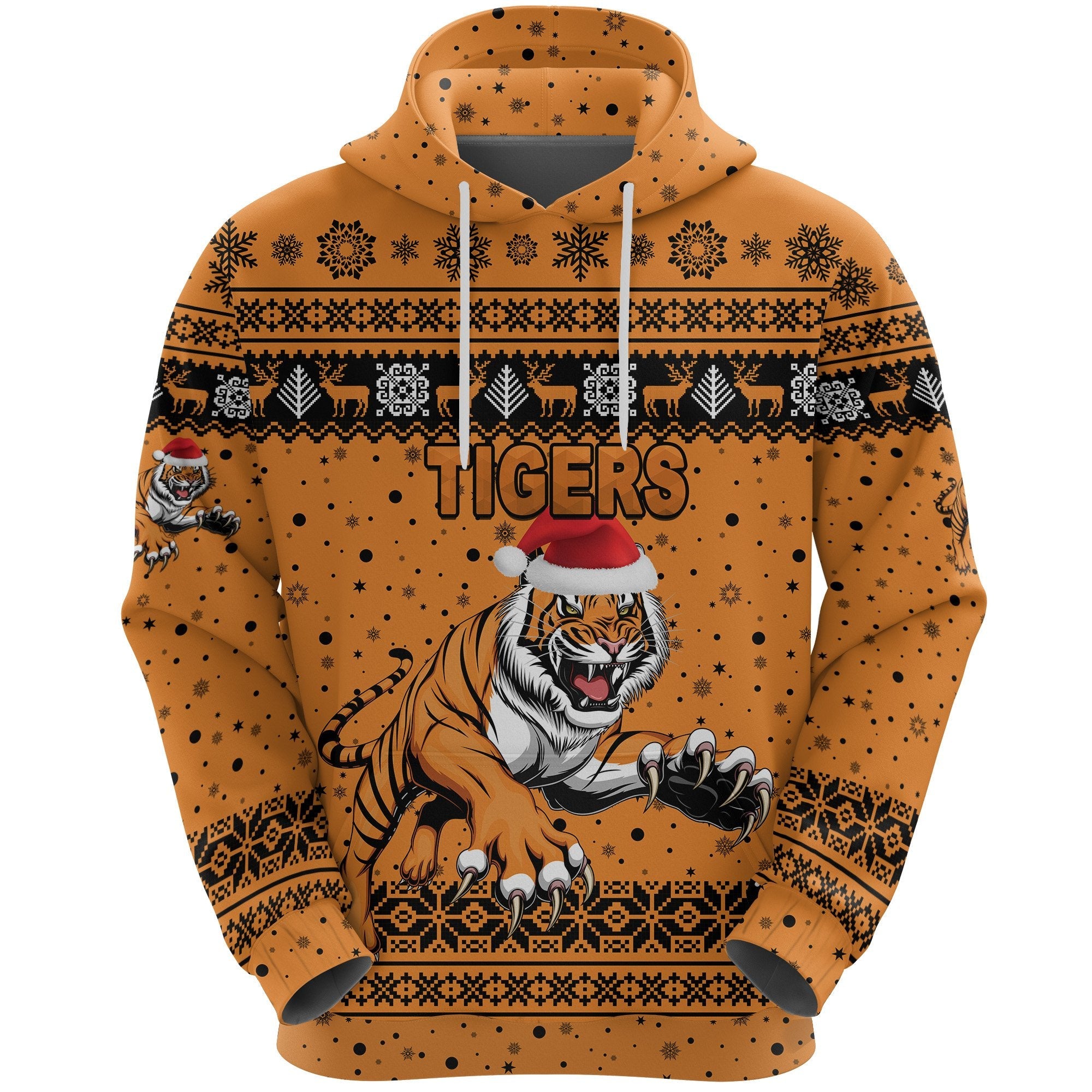 Wests Christmas Hoodie Tigers Unique Vibes - Orange