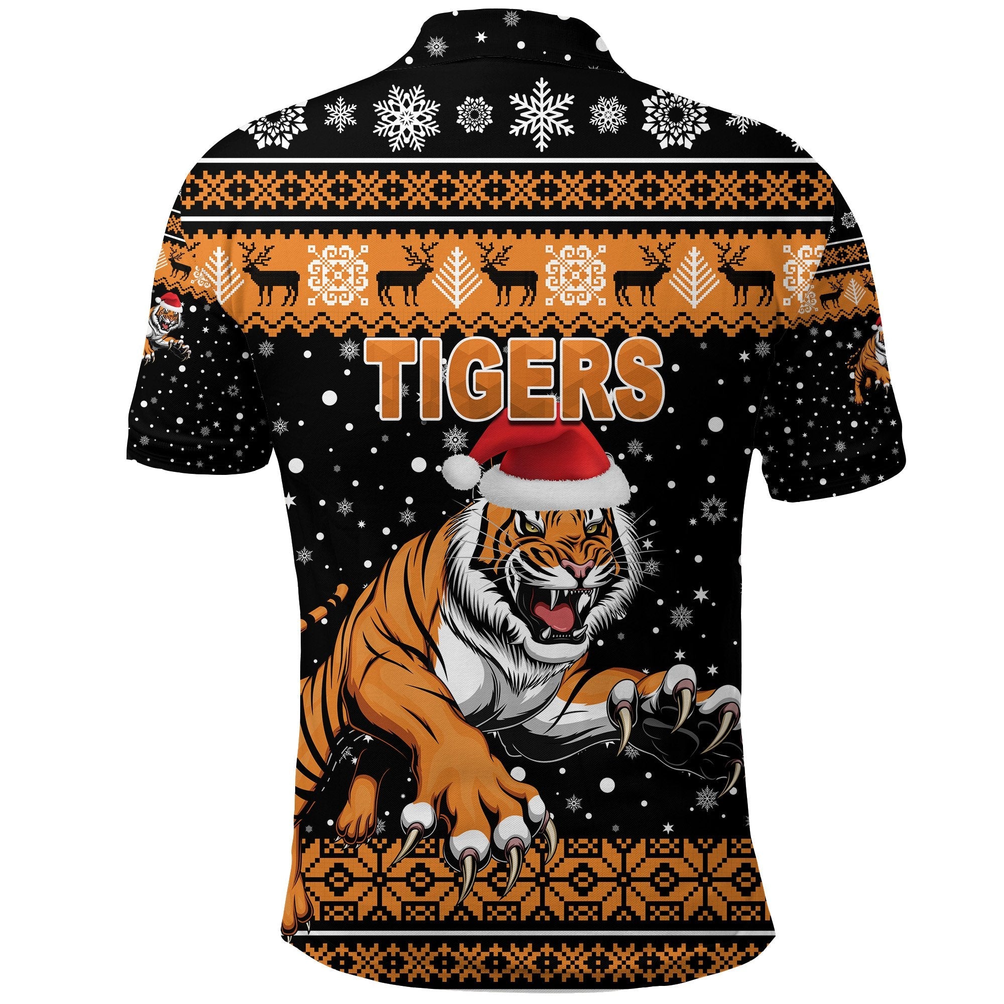 wests-christmas-polo-shirt-tigers-unique-vibes-black