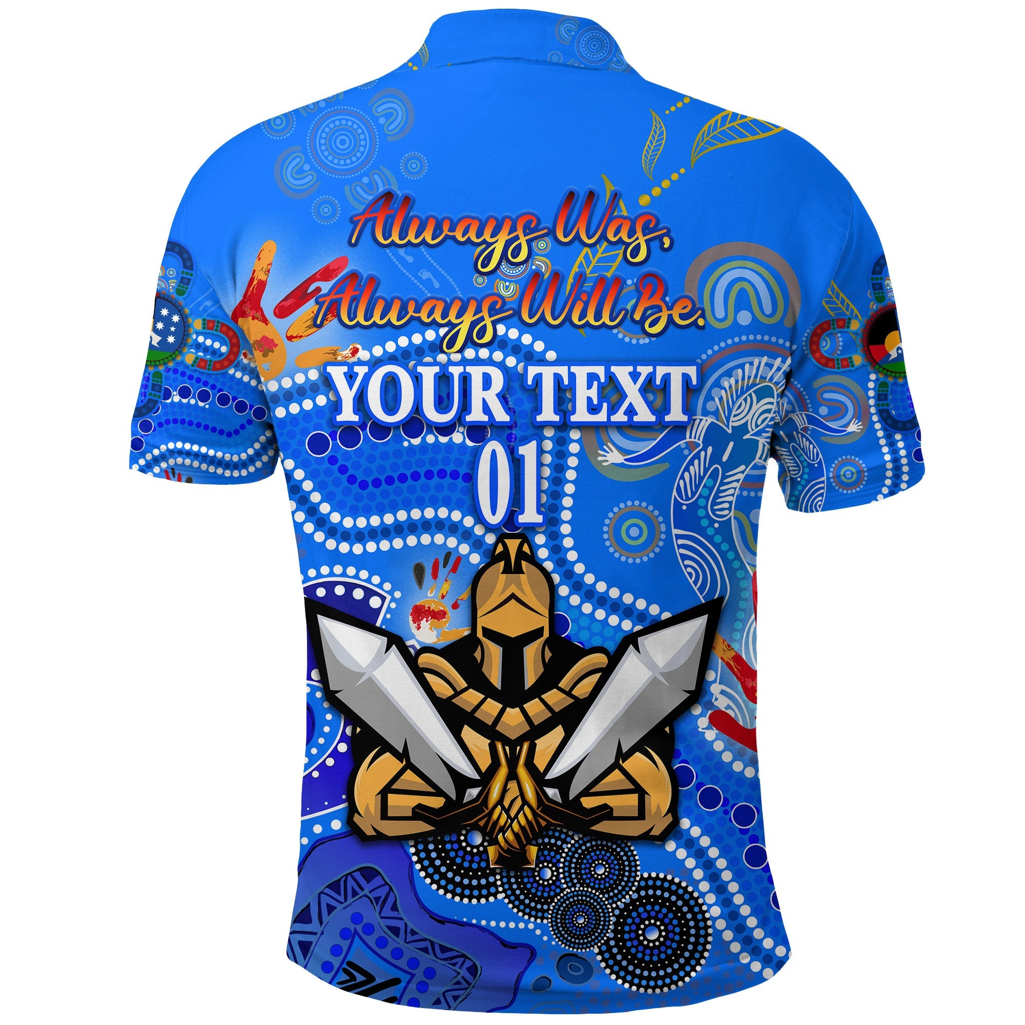 custom-personalised-gold-coast-titans-polo-shirt-2021-naidoc-custom-text-and-number