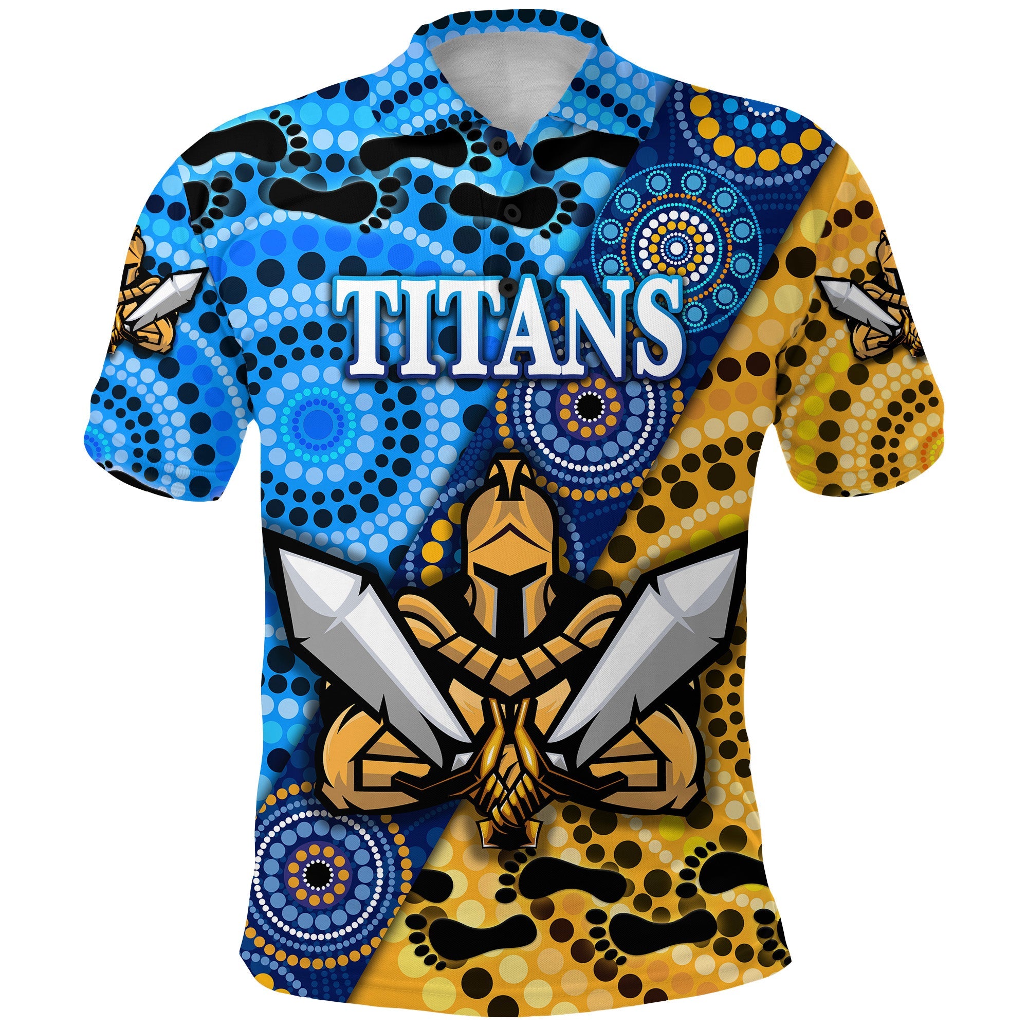 custom-personalised-gold-coast-titans-polo-shirt-2021-indigenous-custom-text-and-number