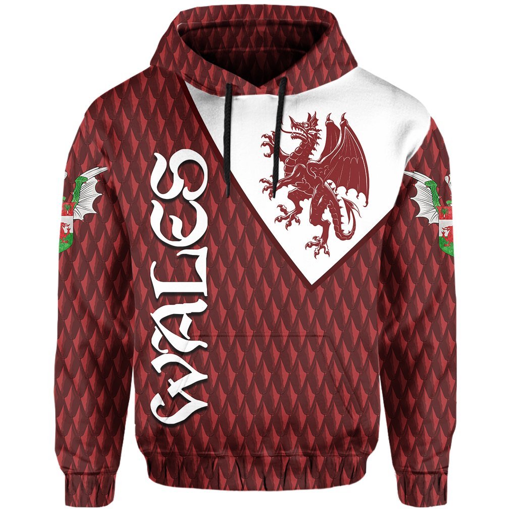 wales-hoodie-dragon-cymru-dragon-shield-style