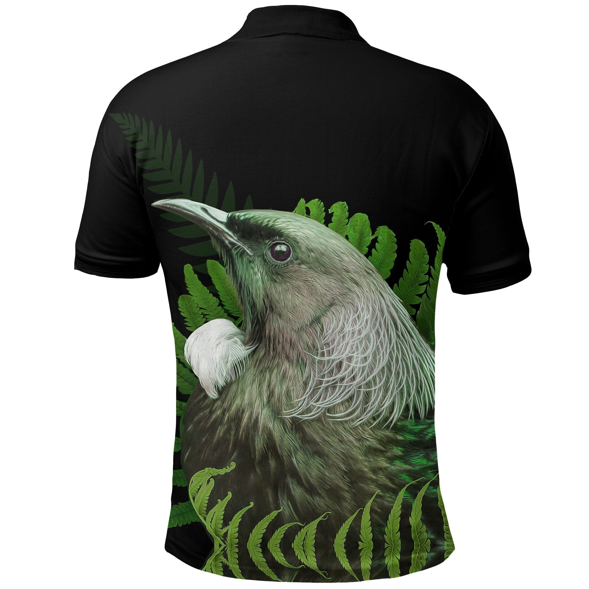 new-zealand-tui-bird-polo-shirt-green