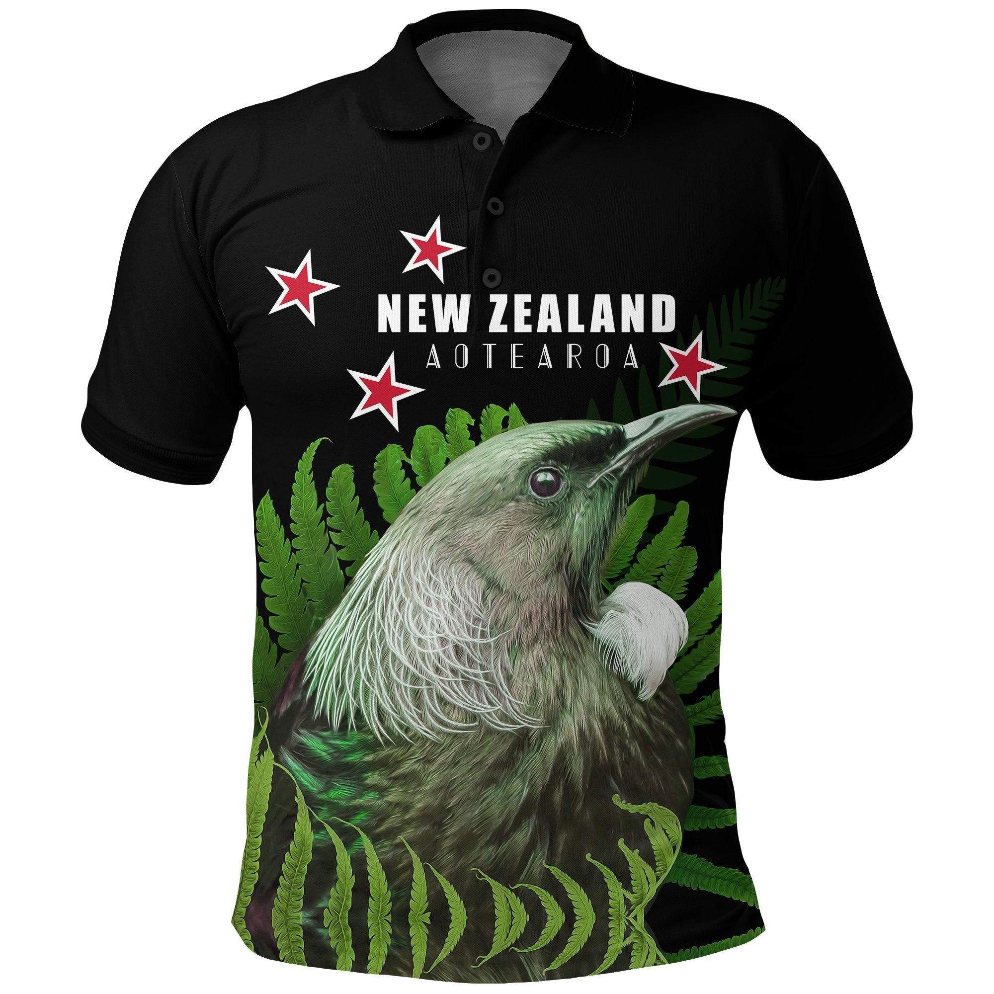 new-zealand-tui-bird-polo-shirt-green