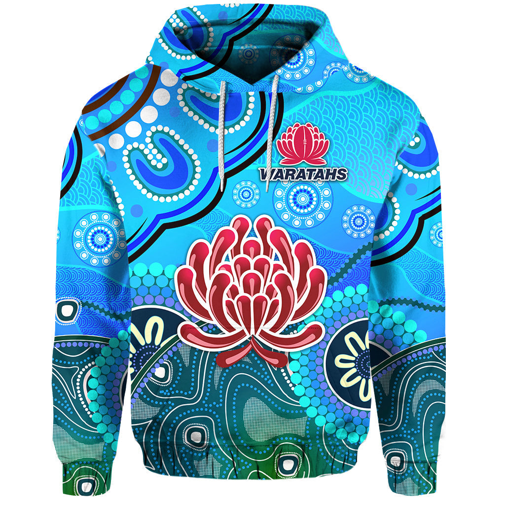 custom-personalised-new-south-wales-waratahs-aboriginal-hoodie-indigenous-wave-vibes