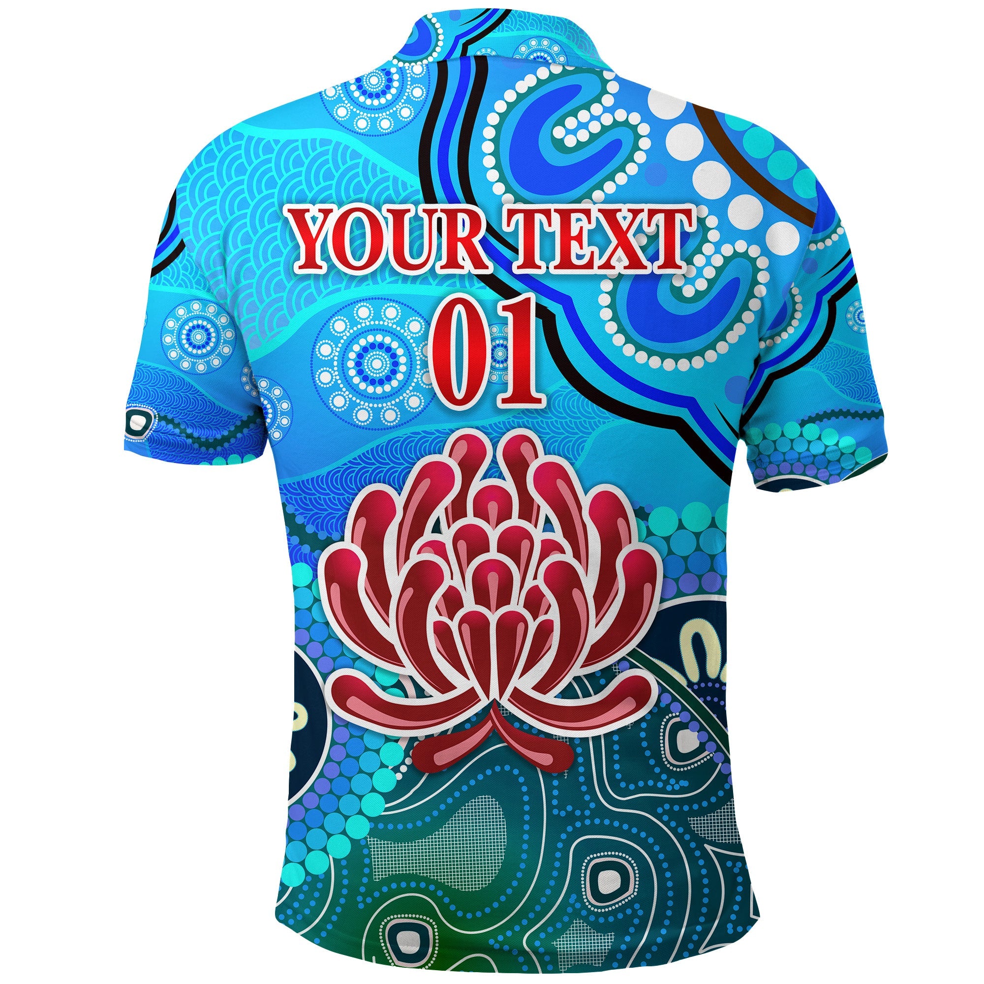 custom-personalised-new-south-wales-waratahs-aboriginal-polo-shirt-indigenous-wave-vibes