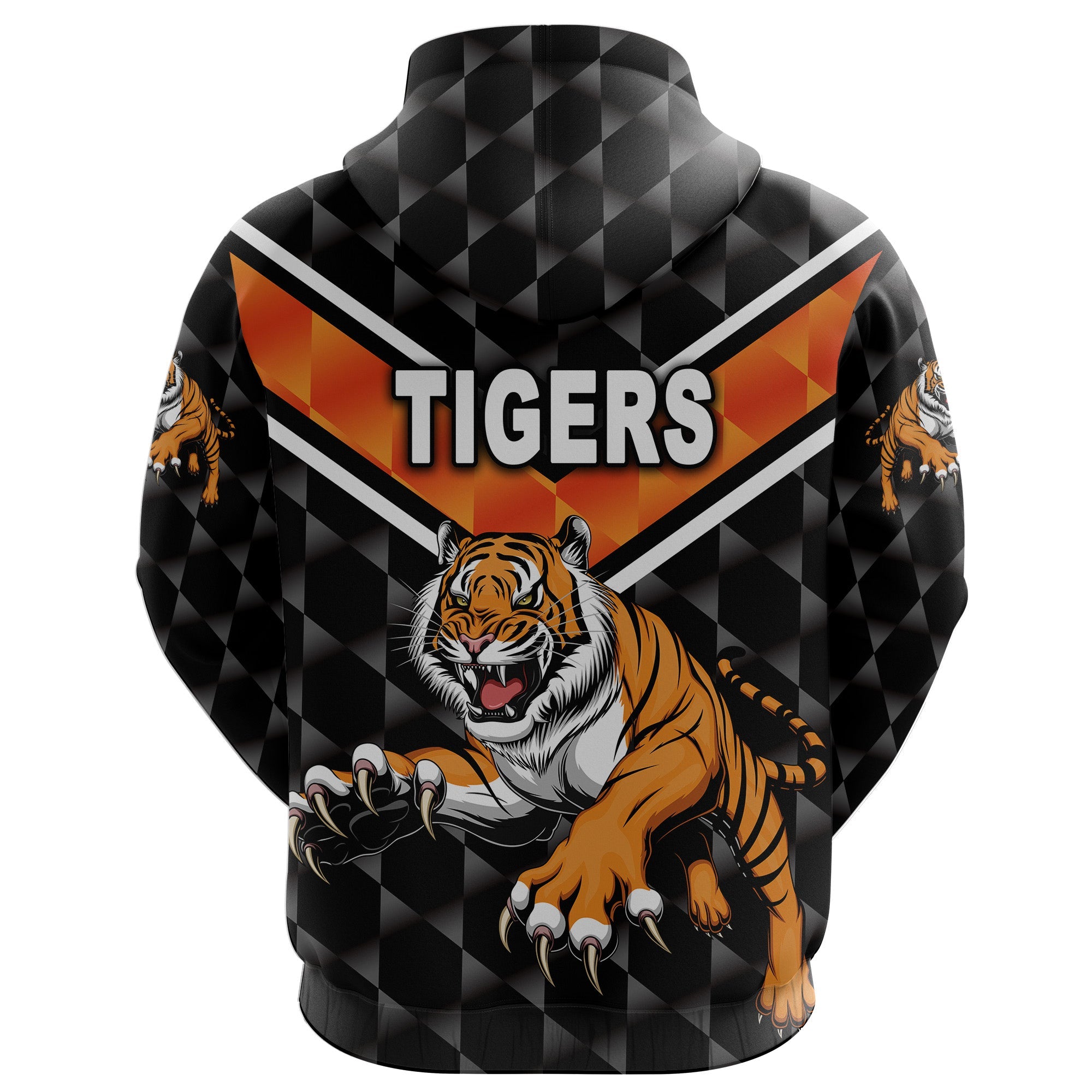 Wests Tigers Hoodie Original Style - Black LT8