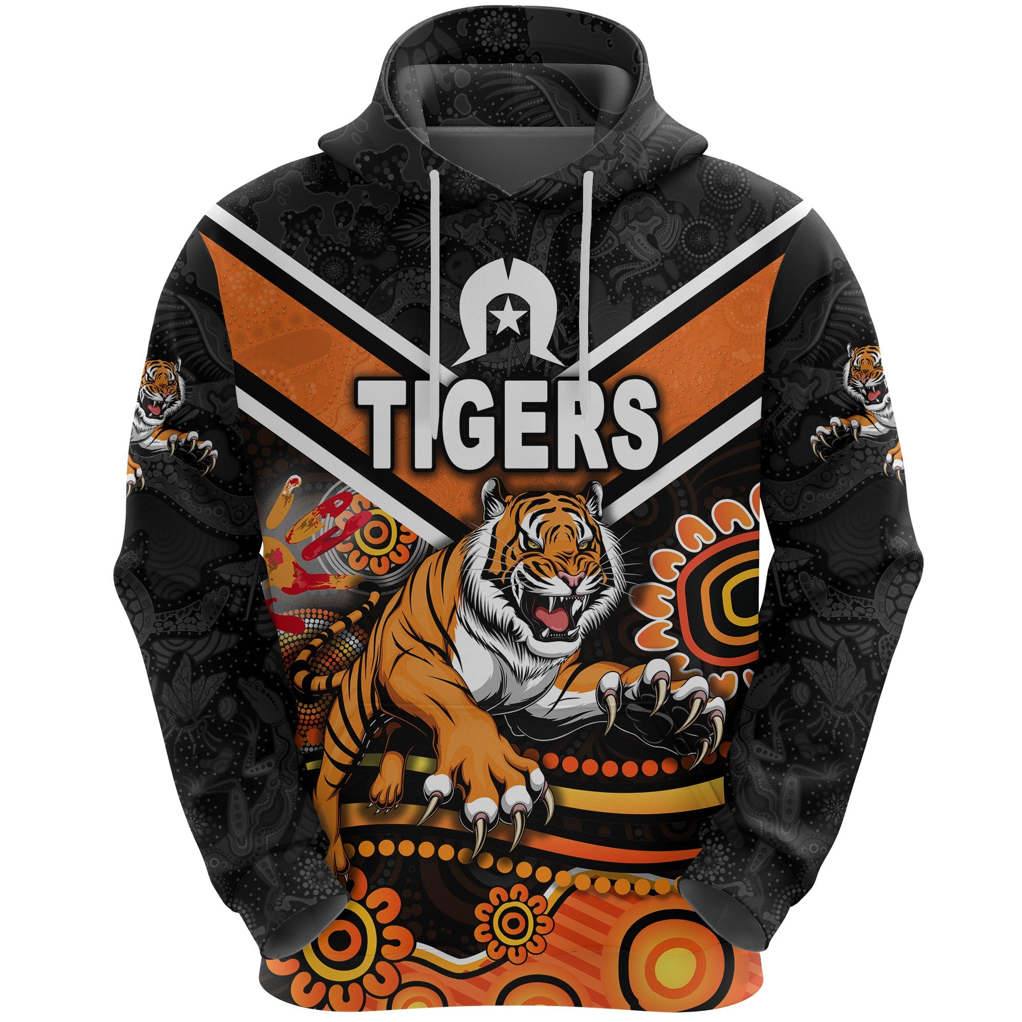 Wests Tigers Hoodie 2021 Naidoc LT8