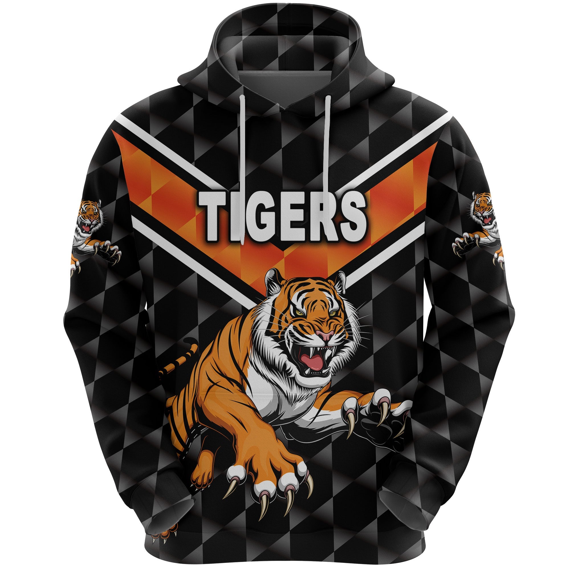 Wests Tigers Hoodie Original Style - Black LT8