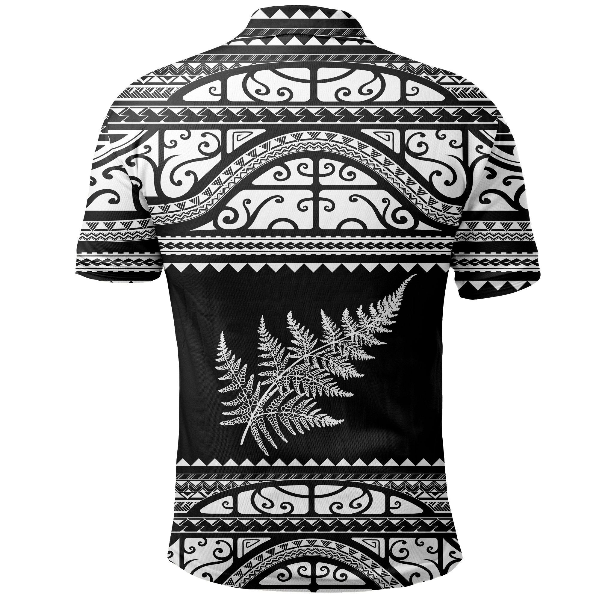 aotearoa-new-zealand-maori-polo-shirt-silver-fern-white