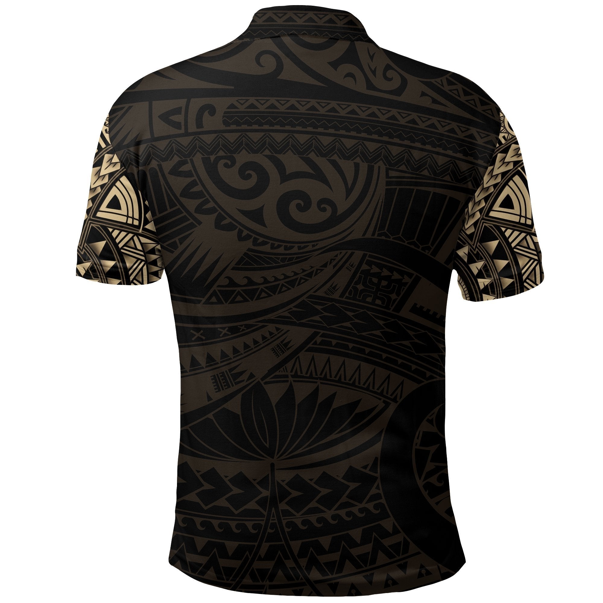 new-zealand-polo-shirt-maori-tattoo-wolf-dragon-golf-shirt-gold