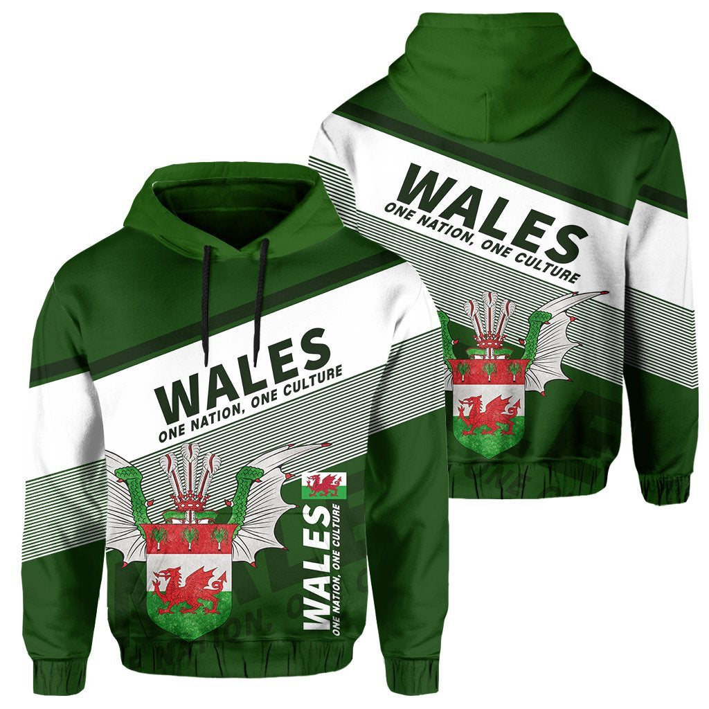 Wales Hoodie Flag Motto - Limited Style