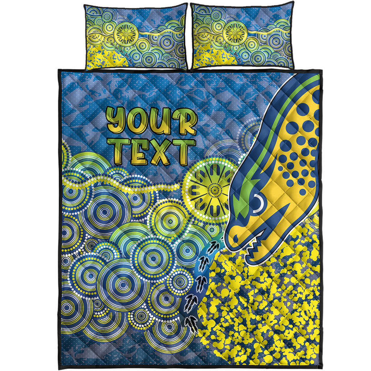 eels-rugby-quilt-bed-set-custom-super-eels-quilt-bed-set