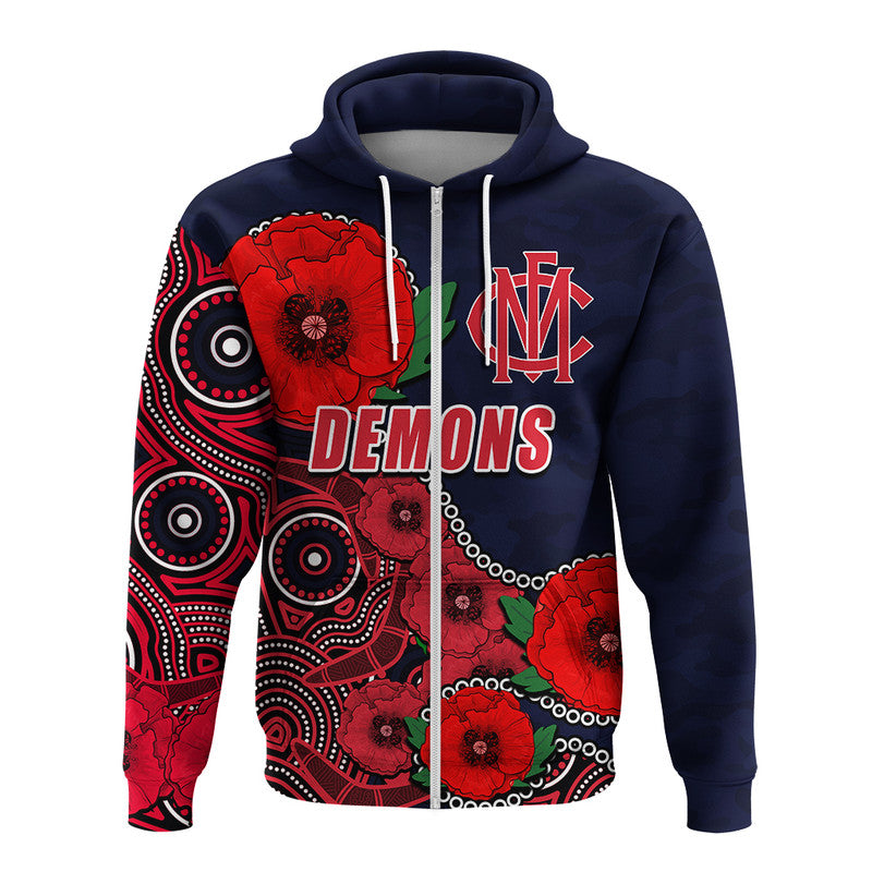 custom-personalised-anzac-day-afl-demons-army-mix-aboriginal-hoodie